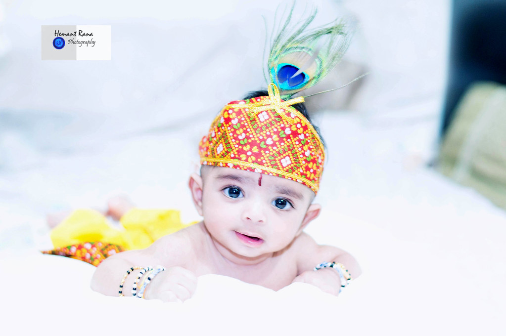 Baby Images Of Little Krishna - HD Wallpaper 