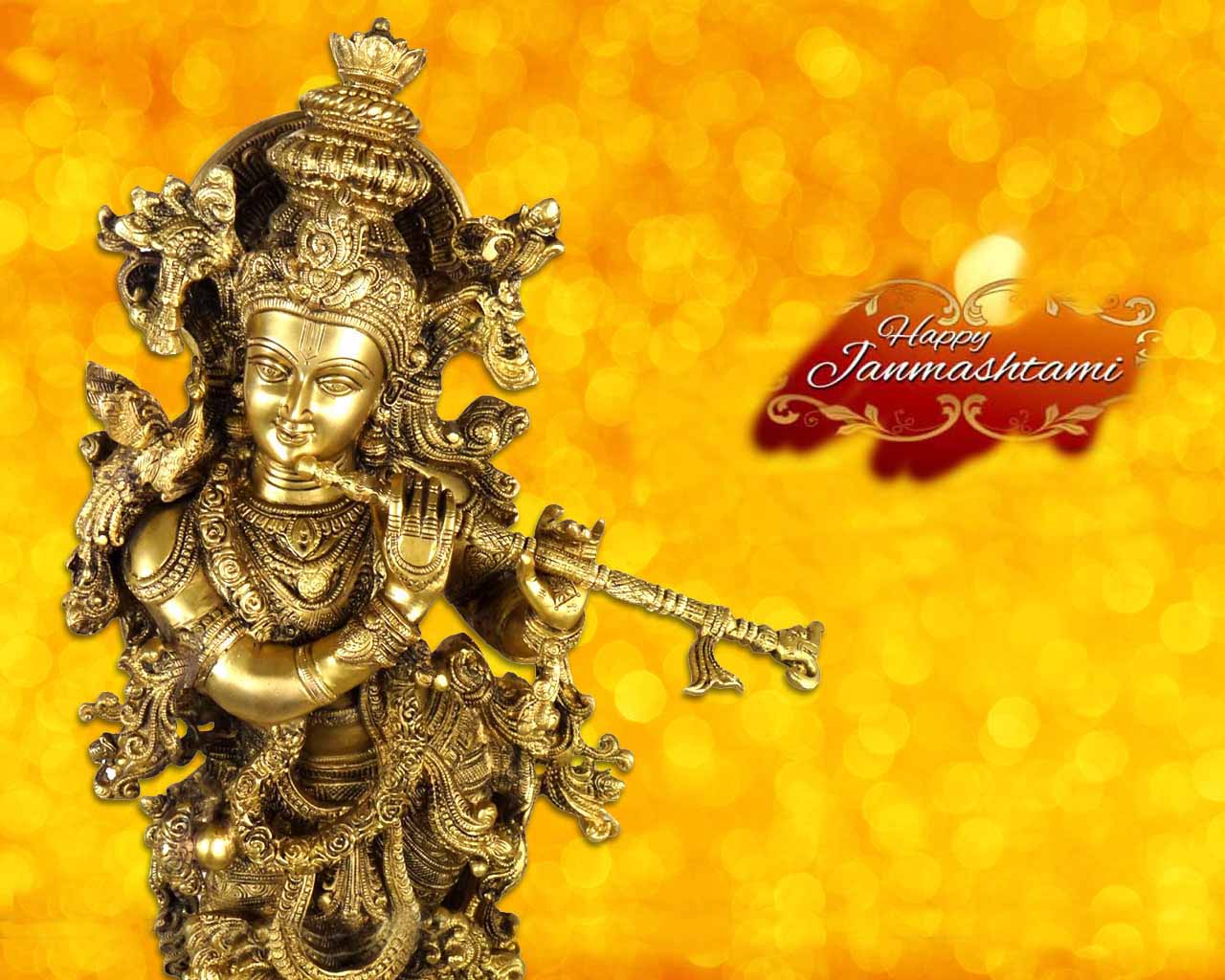 Shree Krishna Janmashtami Wallpapers And Backgrounds - Statue - HD Wallpaper 