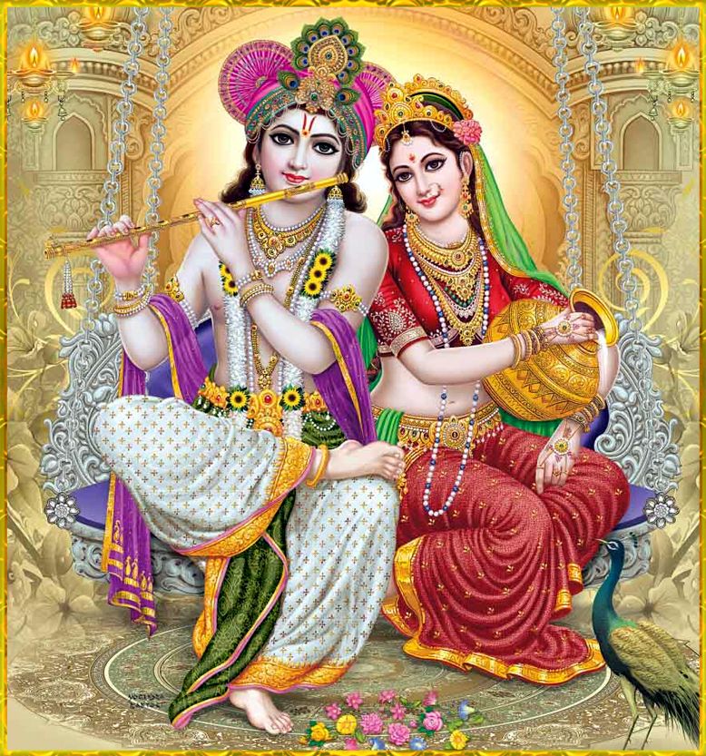 Lord Radha Krishna Love Images - Full Hd Radha Krishna - HD Wallpaper 