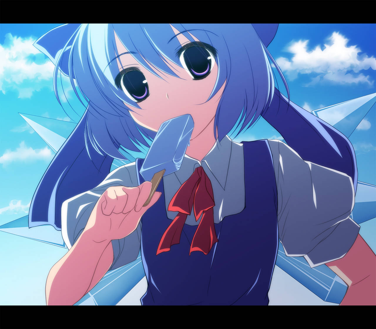 Cirno Wallpaper Zerochan Anime Image Board チルノ アイス イラスト 1280x11 Wallpaper Teahub Io