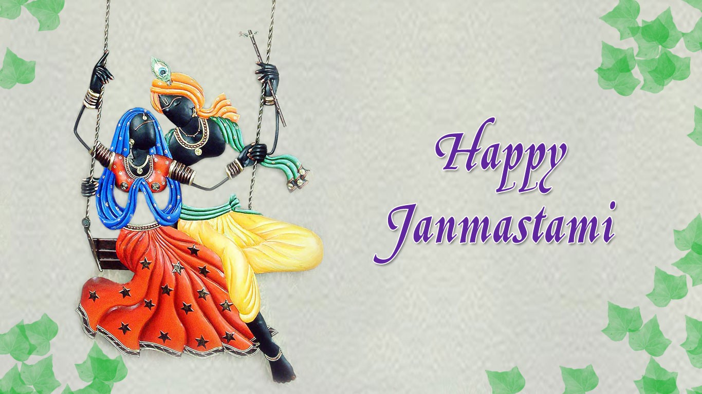 Krishna Janmashtami Wishes Quotes - HD Wallpaper 