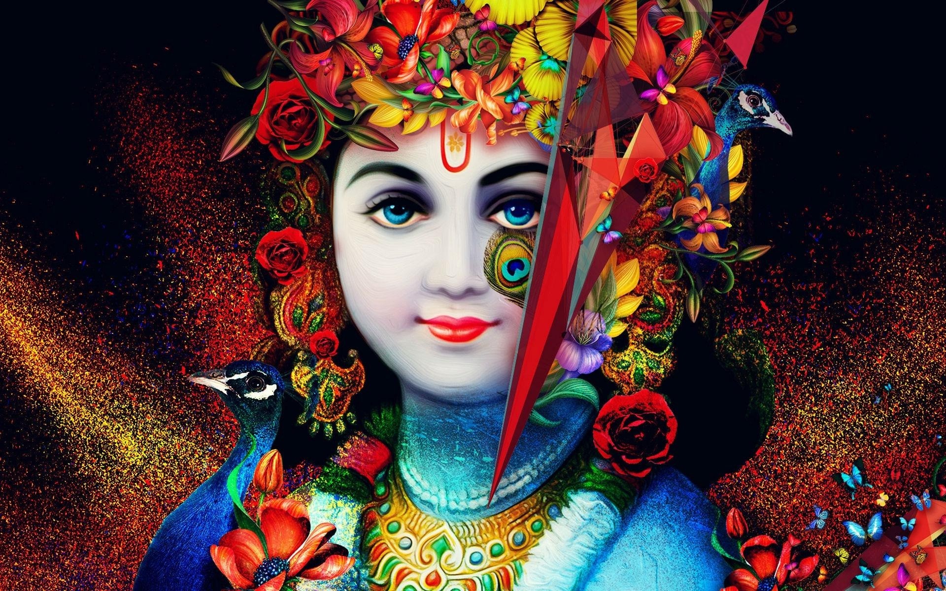 Lord Krishna Wide Fabulous Wallpapers 
 Data-src - Hd Wallpaper Lord Krishna - HD Wallpaper 