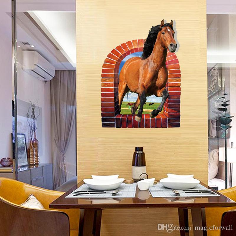 3d Horse Through Window - HD Wallpaper 