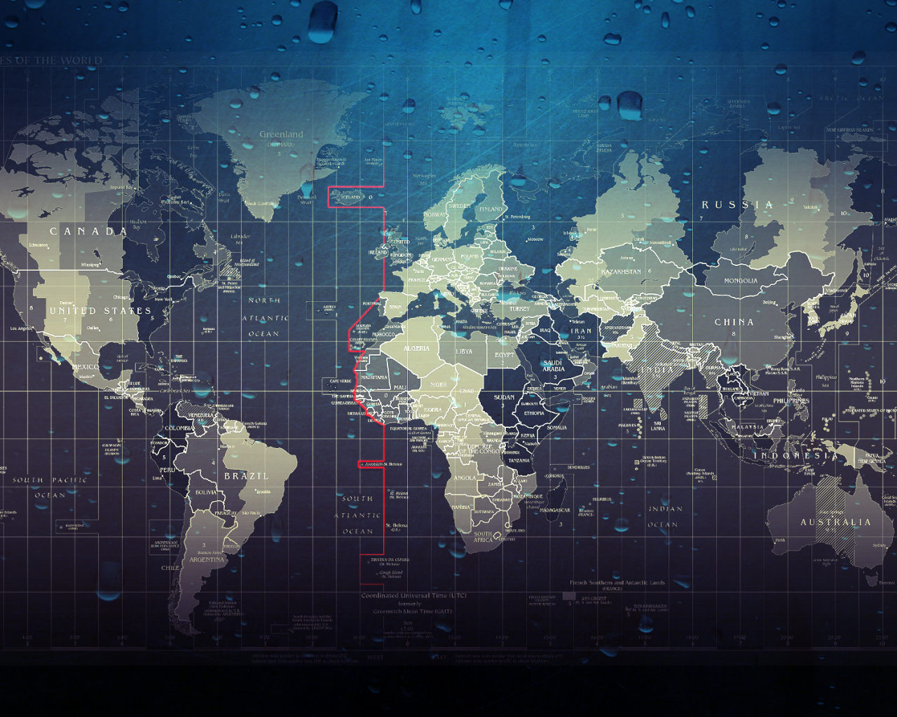 World Map - HD Wallpaper 