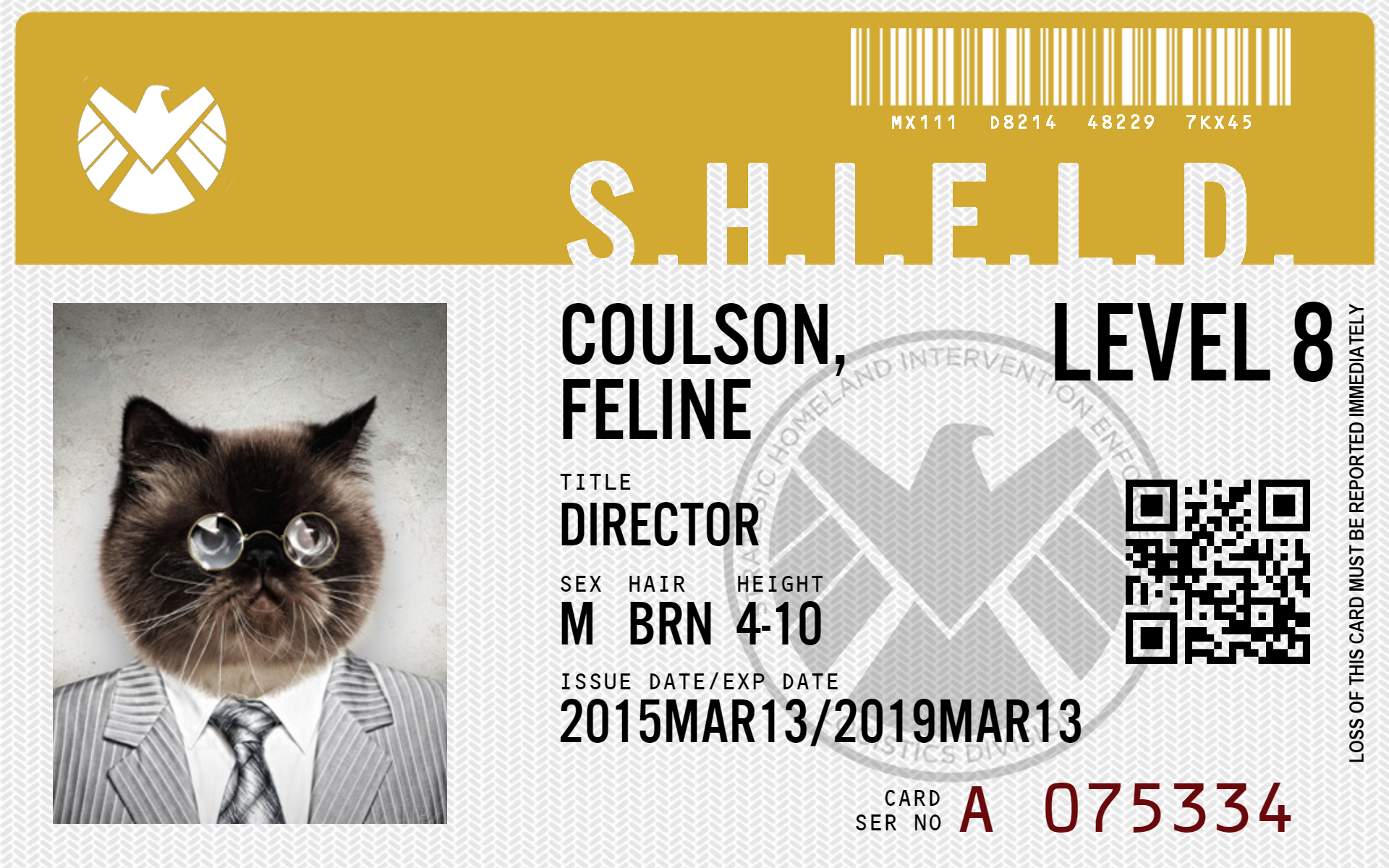 Marvel's Agents Of Shield Id Card - HD Wallpaper 