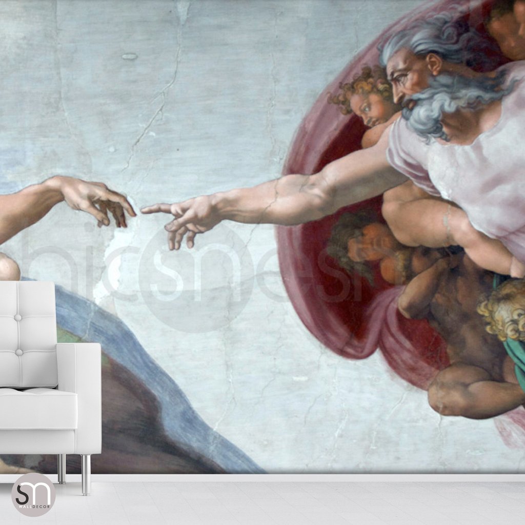 Creation Of Adam Hd - HD Wallpaper 