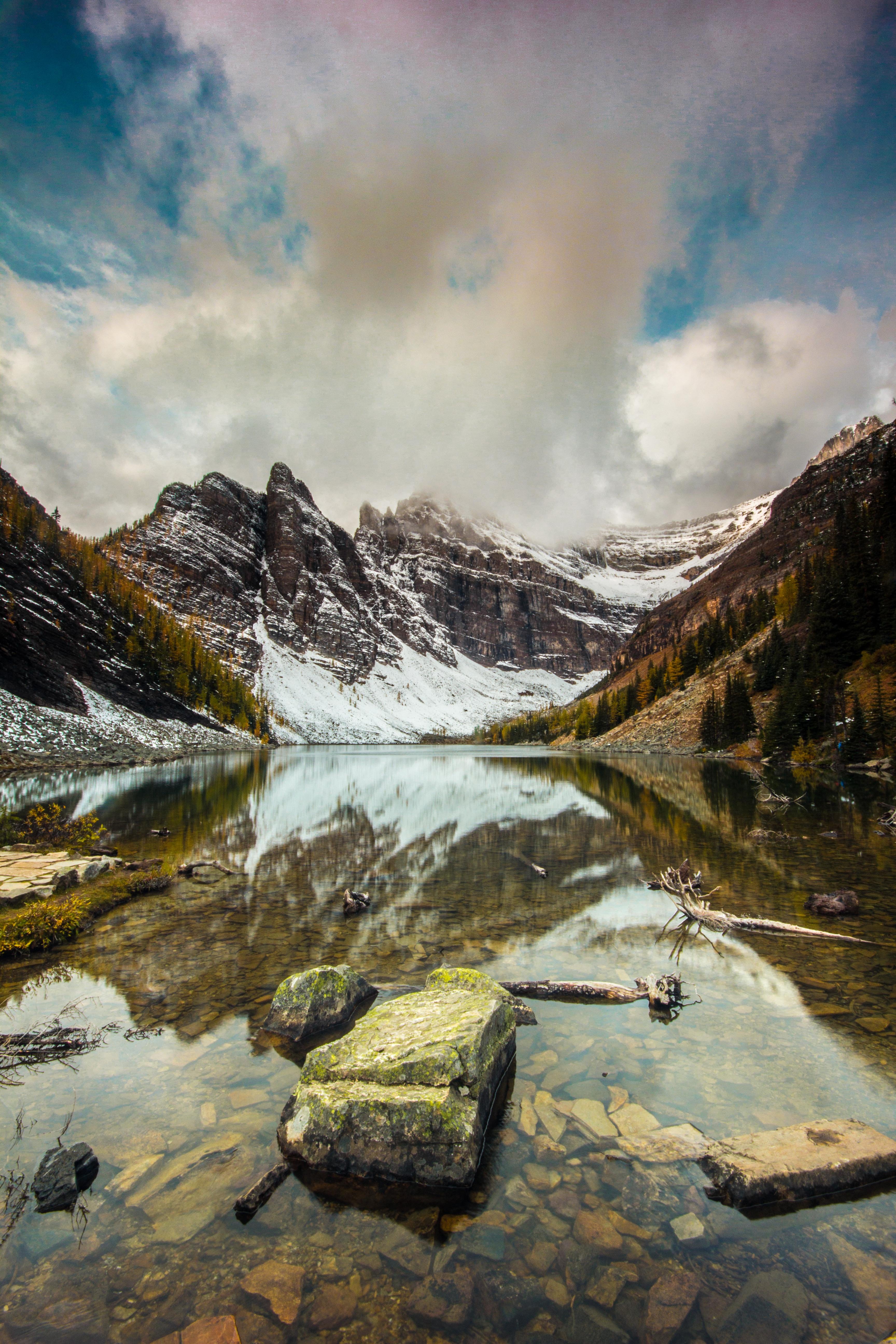 Lake Agnes - HD Wallpaper 