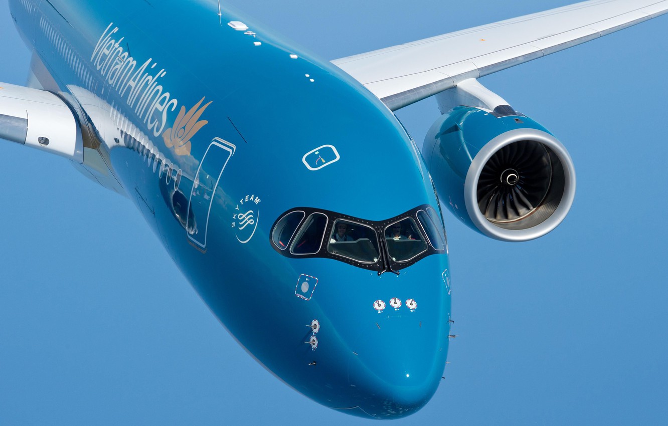 Photo Wallpaper Airbus, Pilot, Airbus A350-900, Cockpit, - Vietnam Airlines Airbus A350 Xwb - HD Wallpaper 