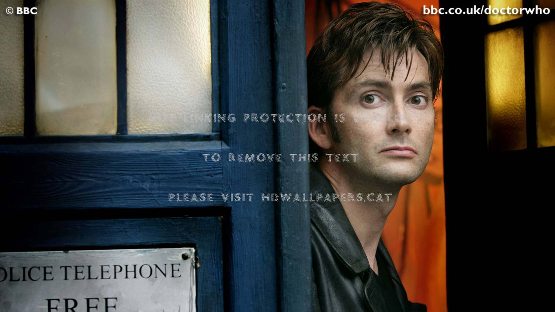 Tenth Doctor David Tennant 10th Who Tv - 10th Doctor With Tardis - HD Wallpaper 