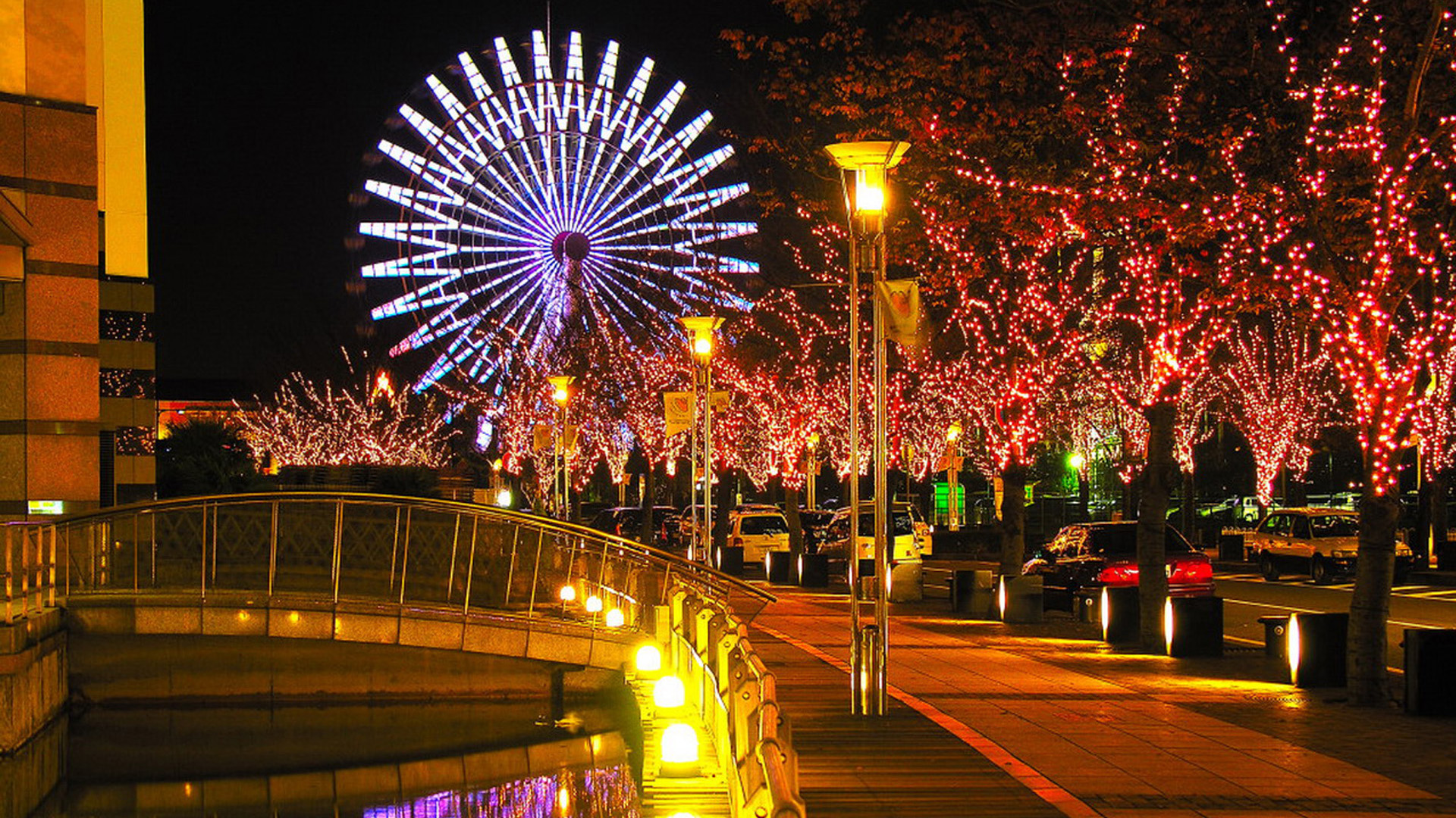 Tokyo Wallpaper - Mosaic Garden Harbourland - HD Wallpaper 