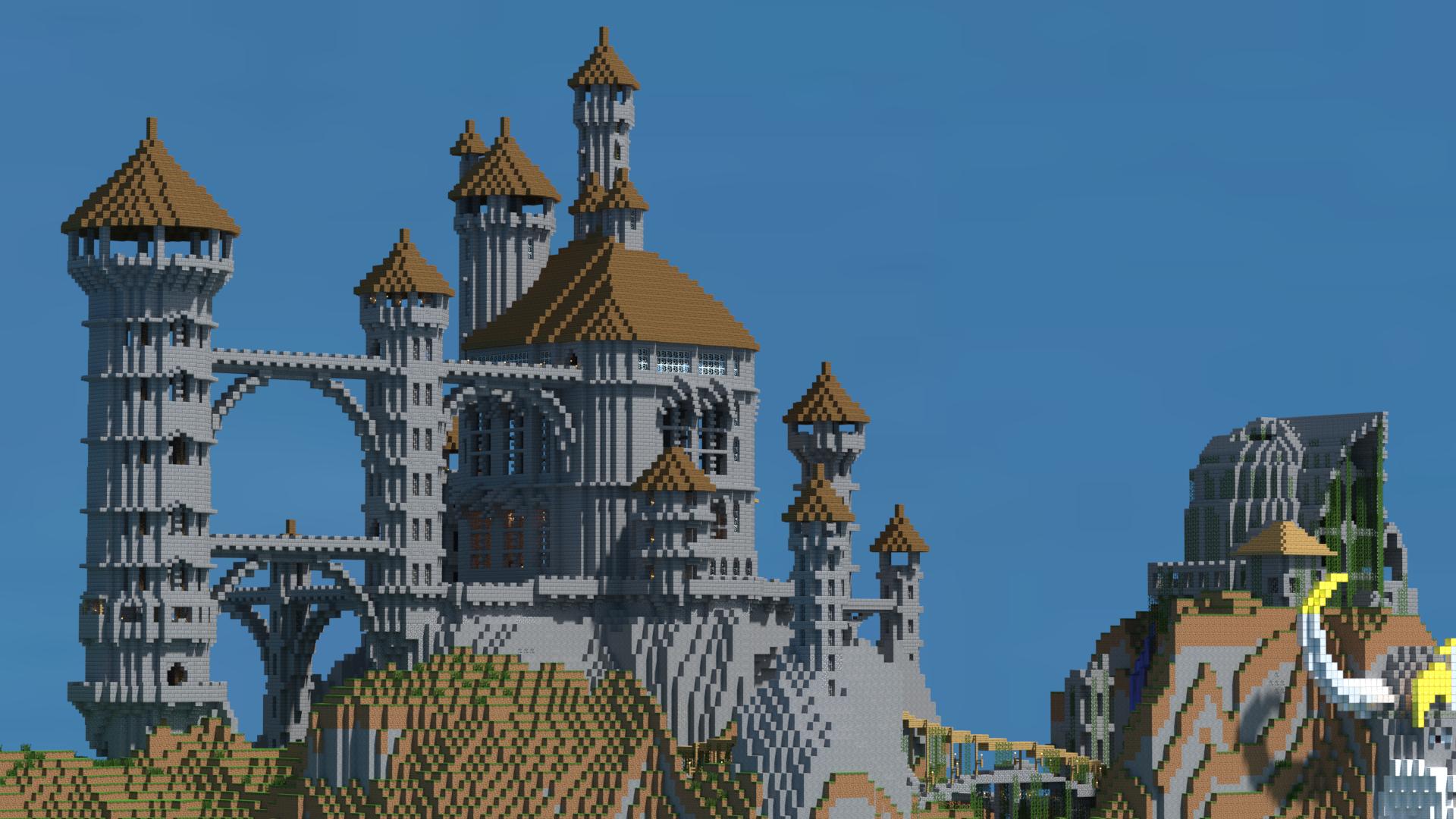 Castle Ideas Minecraft - HD Wallpaper 