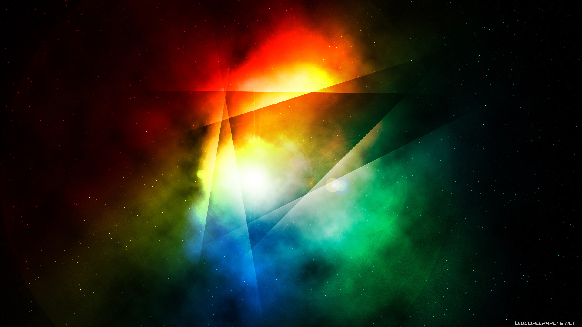 Dark Colorful Abstract Wide Screen - HD Wallpaper 