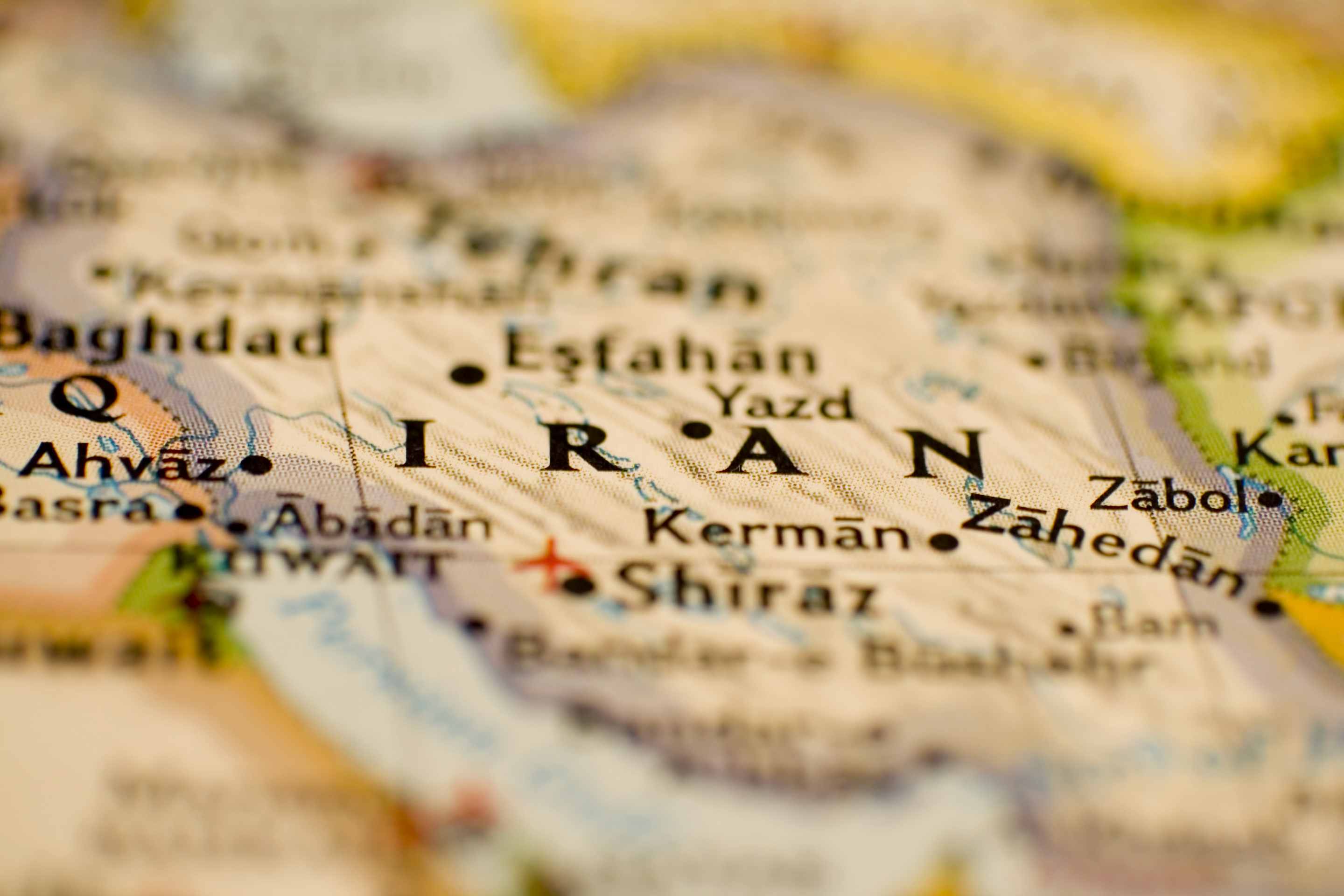 Iran Map - HD Wallpaper 