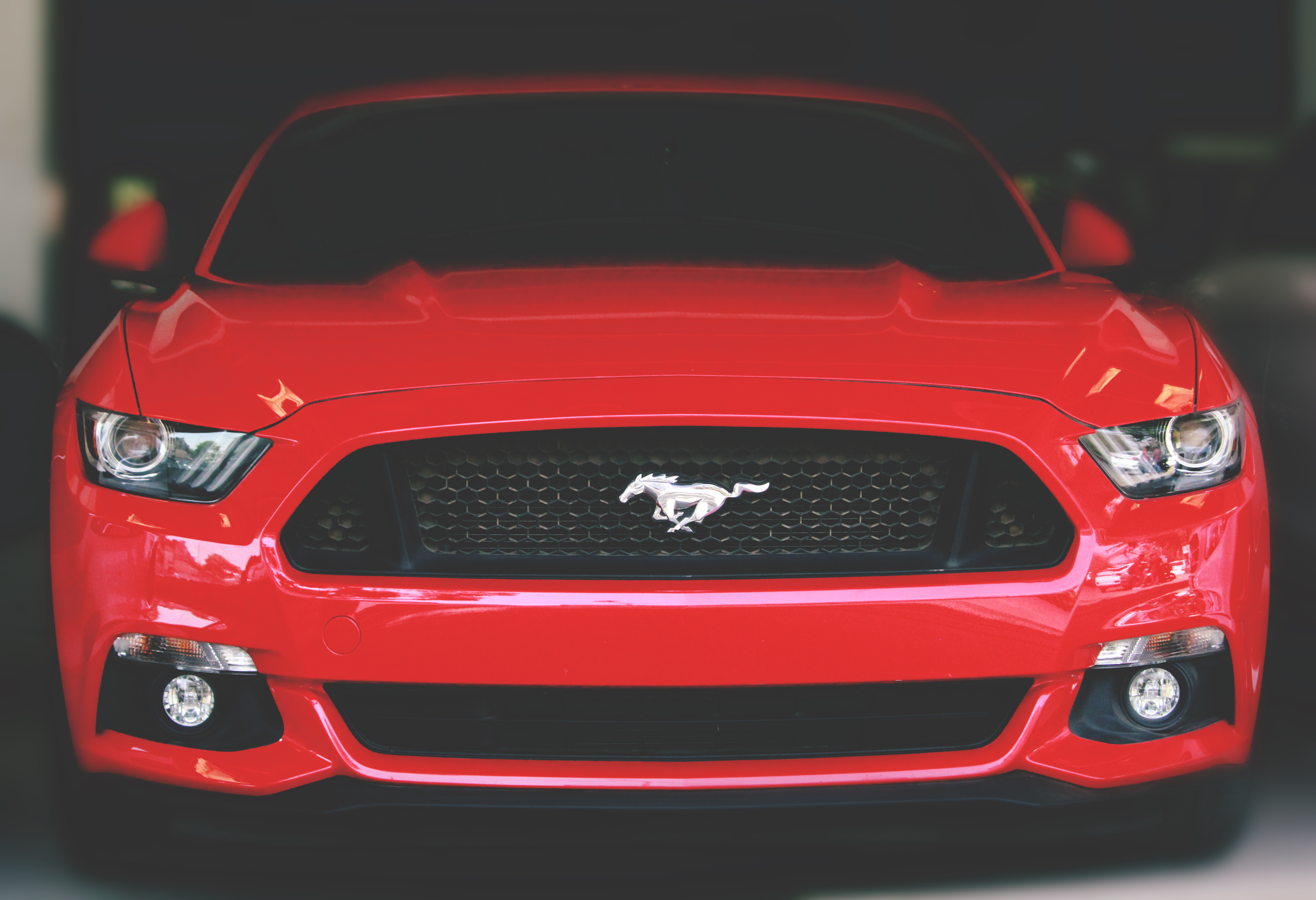 Wallpaper Car, Front View, Classic - Mustang Car - HD Wallpaper 