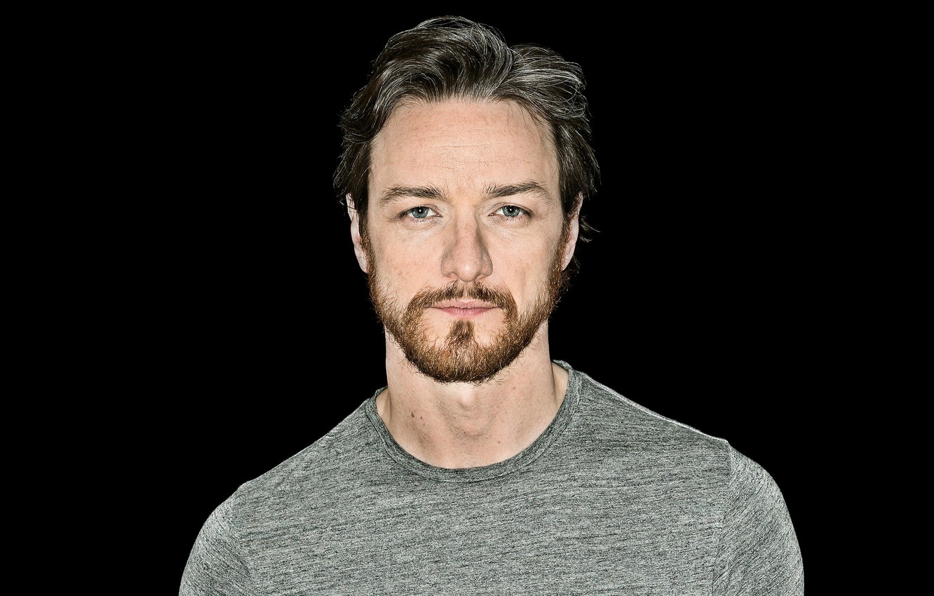 Photo Wallpaper Portrait, Actor, Black Background, - James Mcavoy By Kk Dundas 2015 - HD Wallpaper 