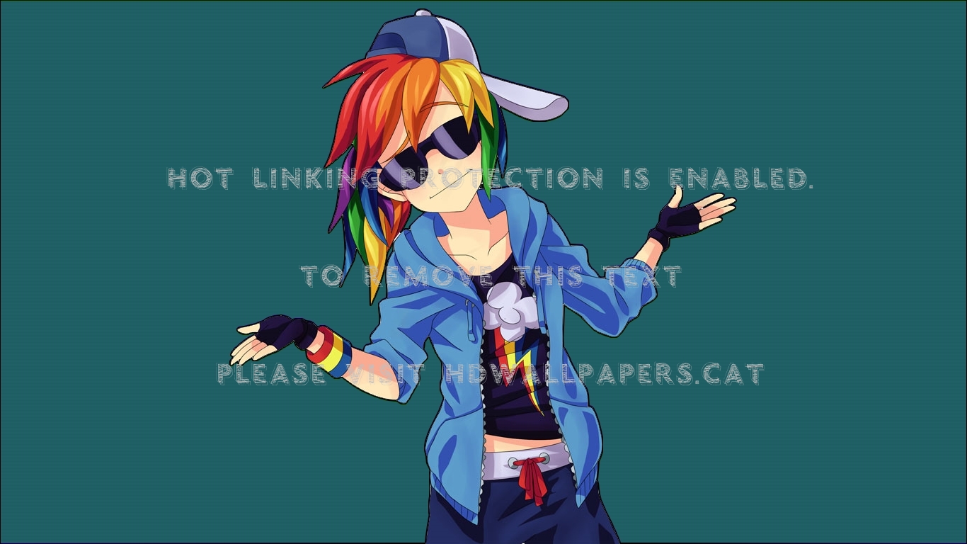 Rainbow Dash Kk Kkhgh Anime - Rainbow Dash Gijinka - HD Wallpaper 