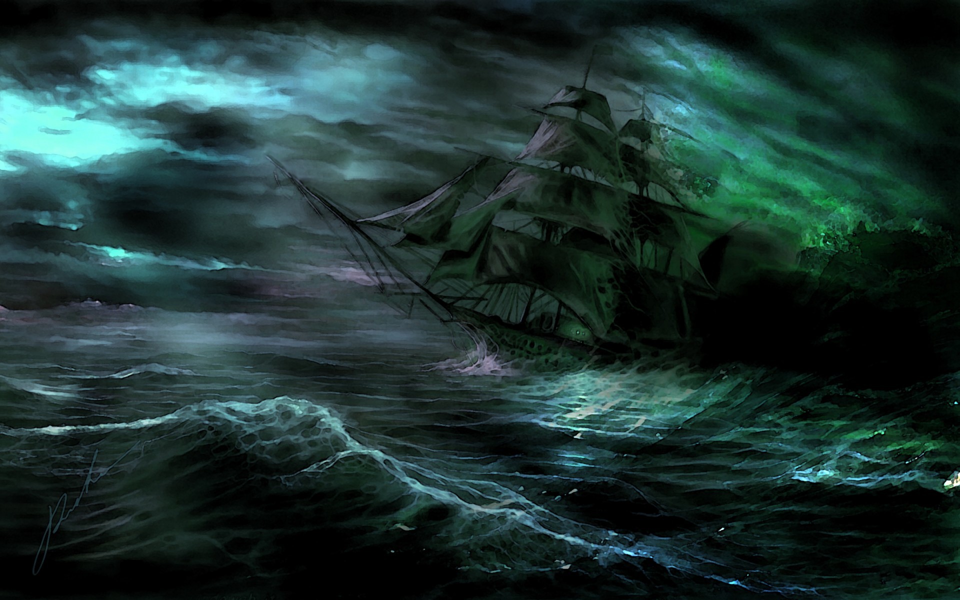 Sea Ghost Fantasy - HD Wallpaper 