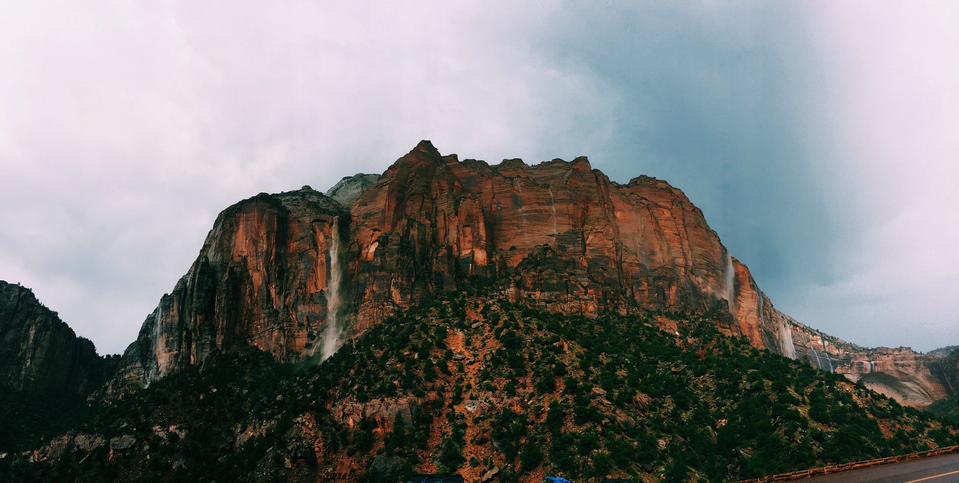 A Heavy Rain In Zion Ntl - Summit - HD Wallpaper 