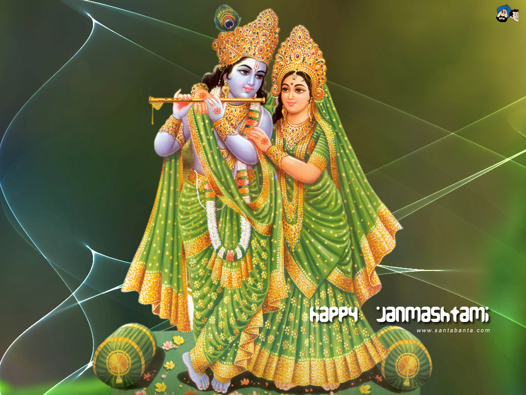 Lord Krishna - Shri Radhe Krishna Hd - HD Wallpaper 