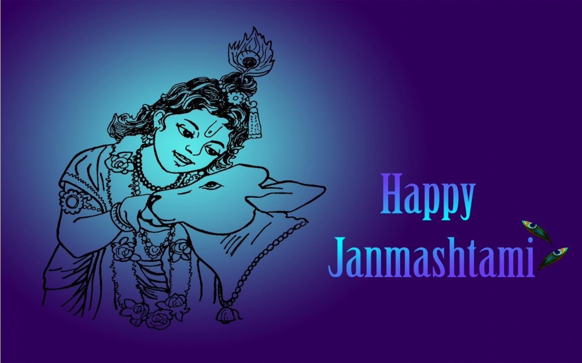 Shree Krishna Janmashtami 2014 Hd Wallpaper - Krishna Janmashtami Date 2019 - HD Wallpaper 