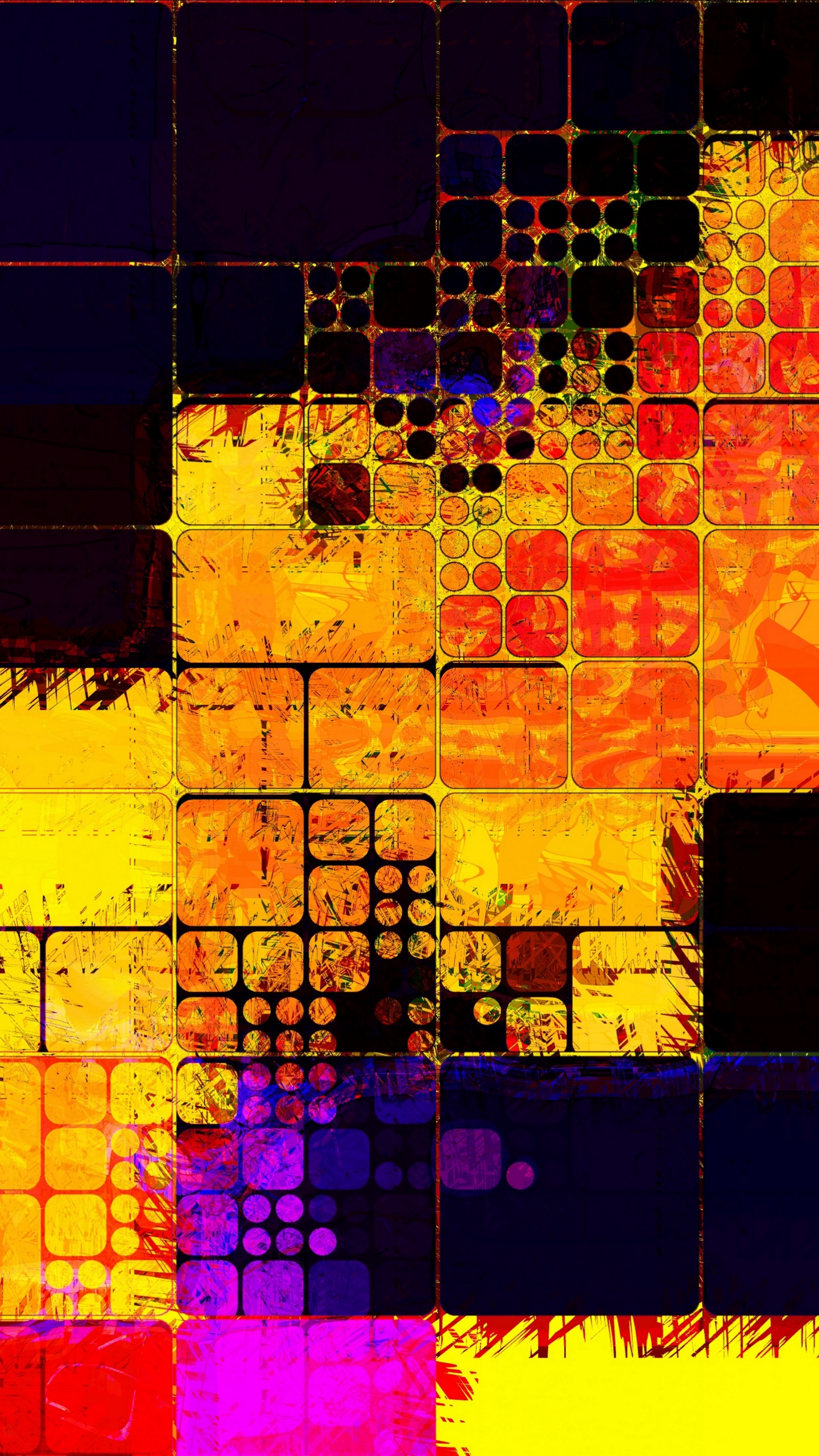 Wallpaper Squares, Colorful, Texture, Sizes, Shapes - Wallpaper - HD Wallpaper 