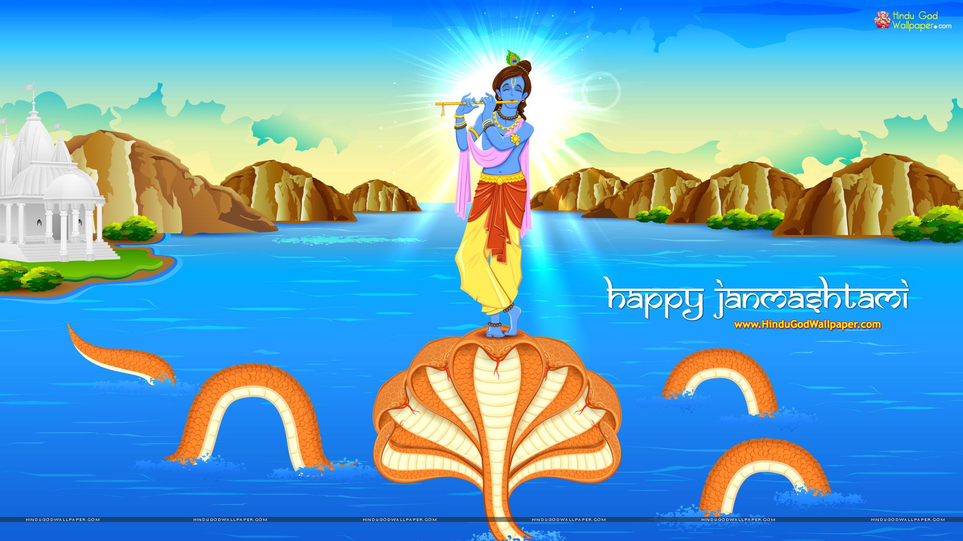 1080p Janmashtami Image Hd - HD Wallpaper 