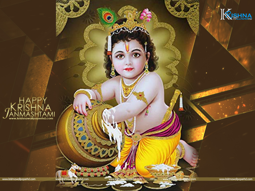 Lord Krishna Baby - 1024x768 Wallpaper 