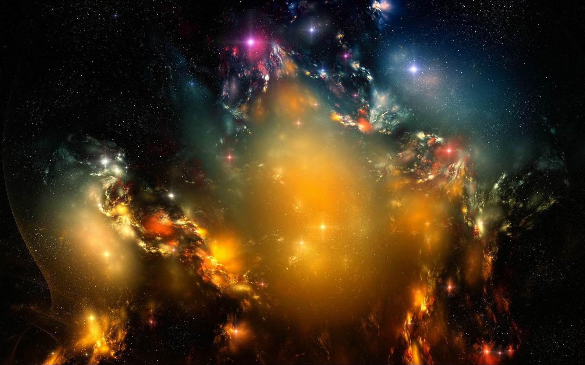To Observe The Galaxy, You Can Get One Of These Telescopes - Gold Galaxy Background - HD Wallpaper 