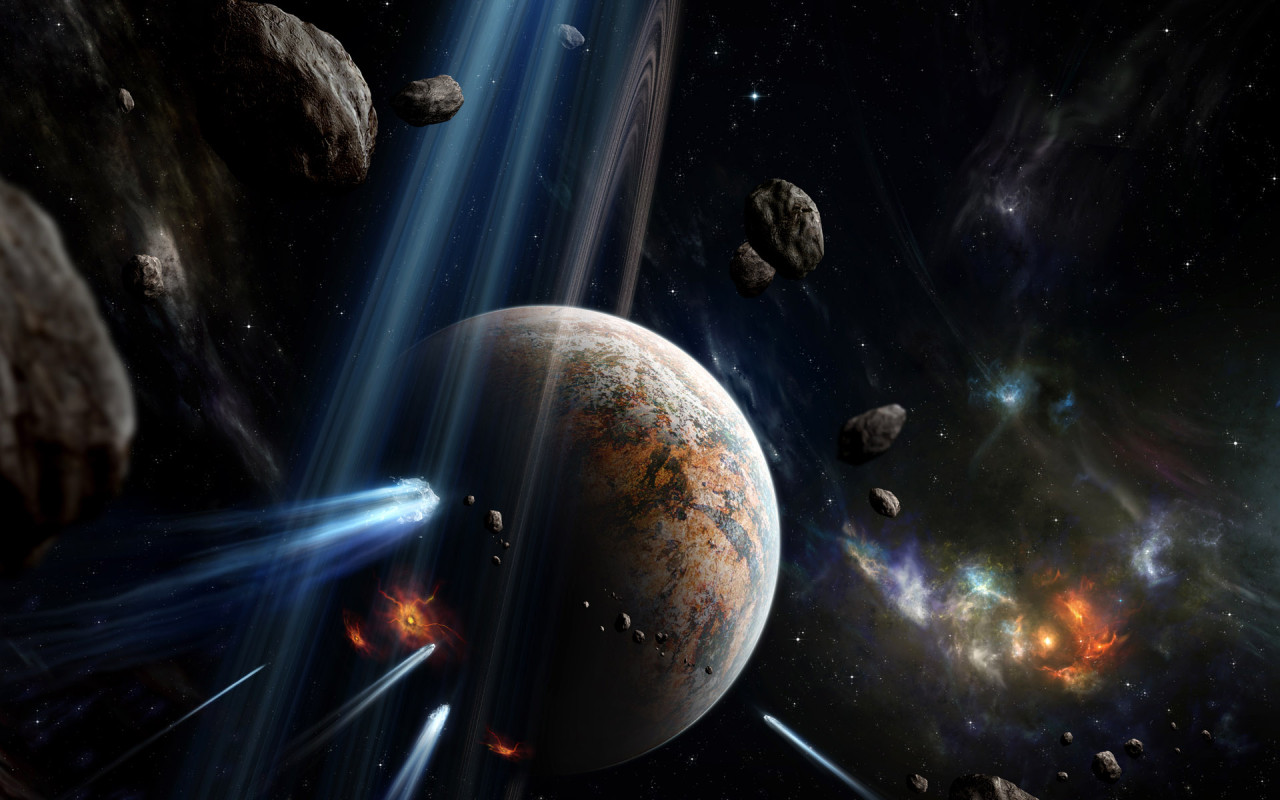 Free Galaxy Wallpaper - Planets Worlds Space Wallpaper Hd - HD Wallpaper 