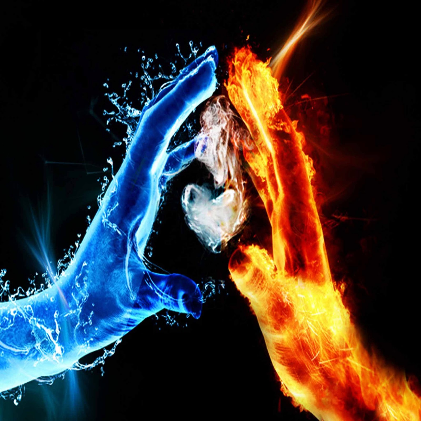 Fire And Ice - HD Wallpaper 