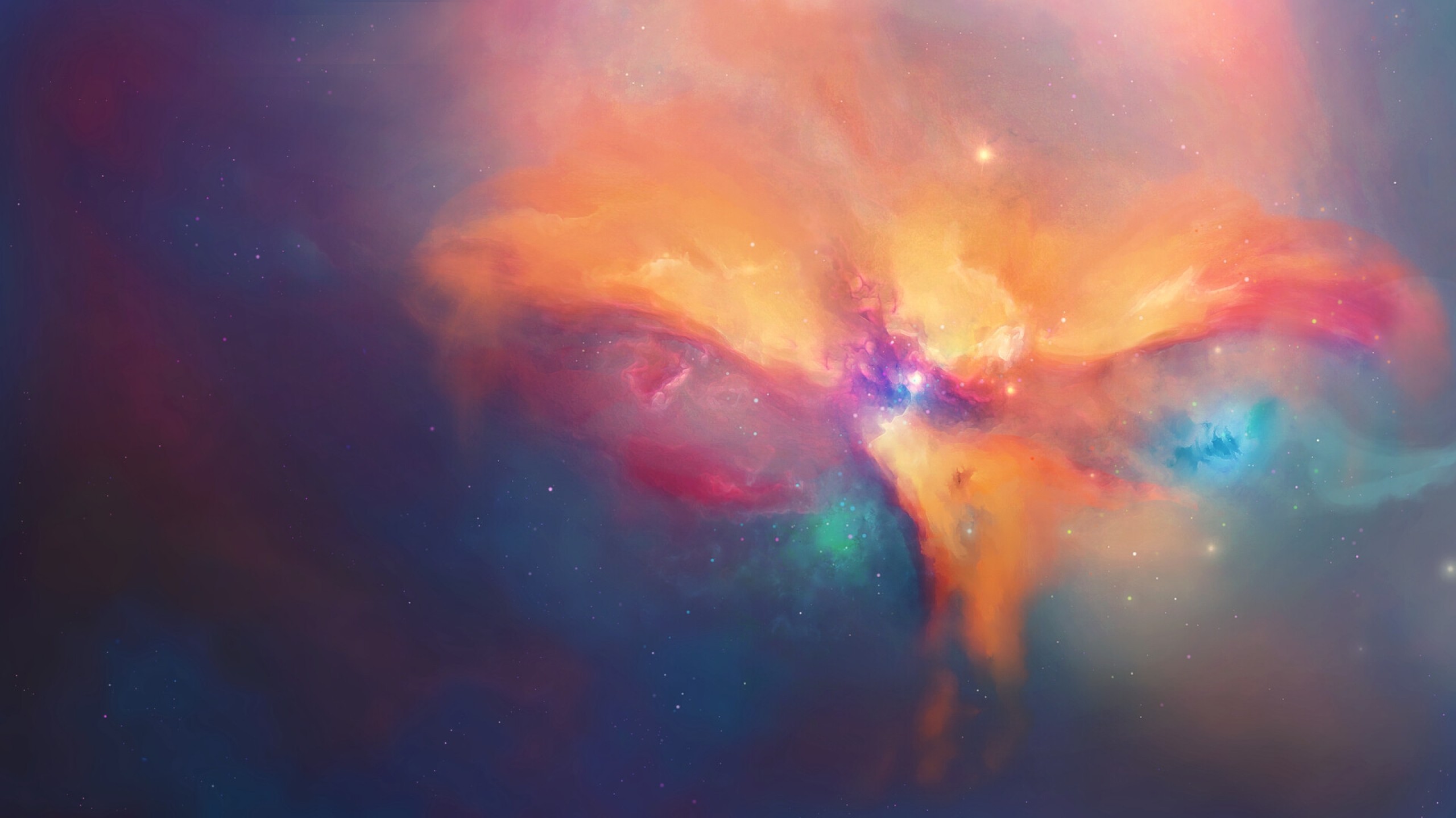 Colorful Nebula, Galaxy, Shiny Stars - Cosmos 4k - HD Wallpaper 
