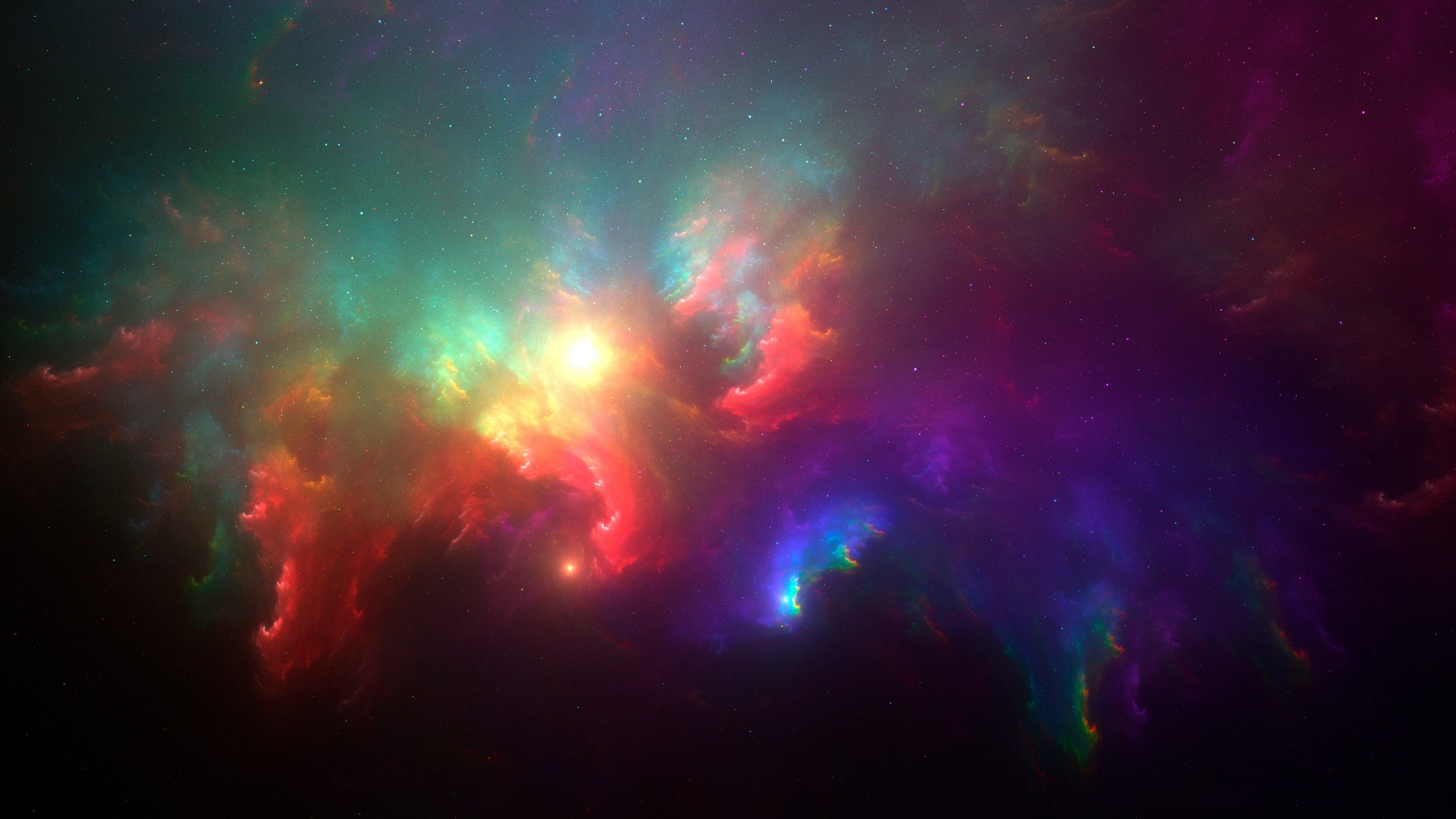 Wallpaper Beautiful Space, Stars, Galaxy - Fantasia By Luisbc - HD Wallpaper 