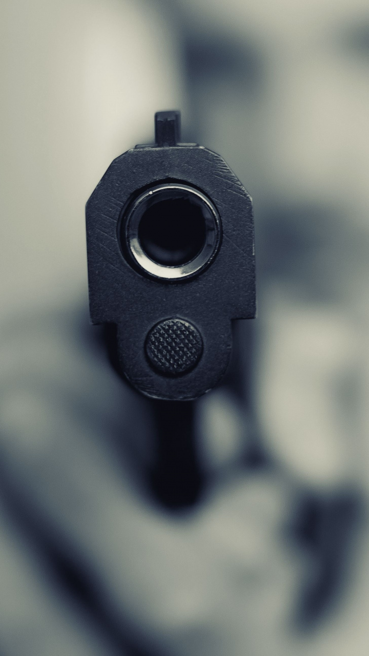 Pistol, Gun, Close Up, Blur, Wallpaper - Iphone Xr Wallpaper Guns - HD Wallpaper 