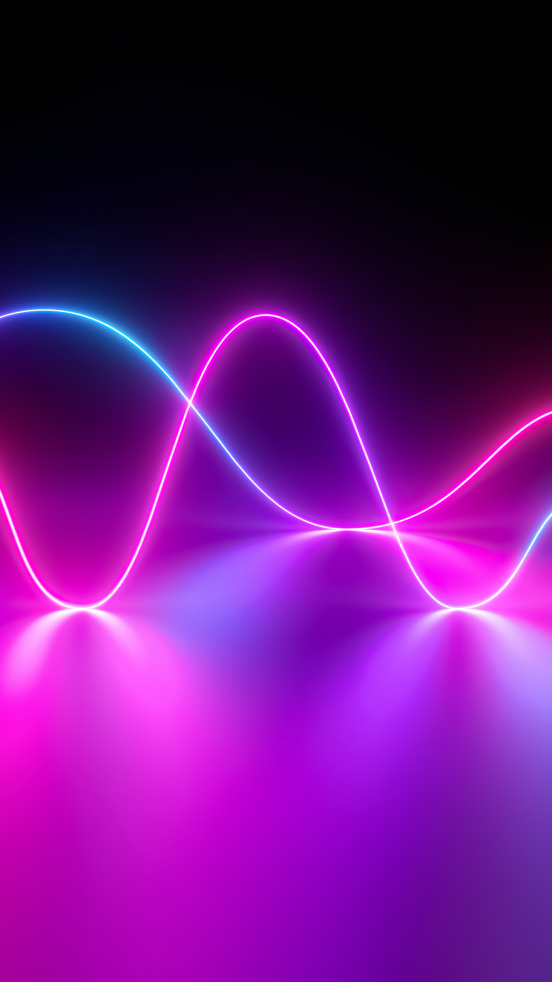 Neon Waves - HD Wallpaper 