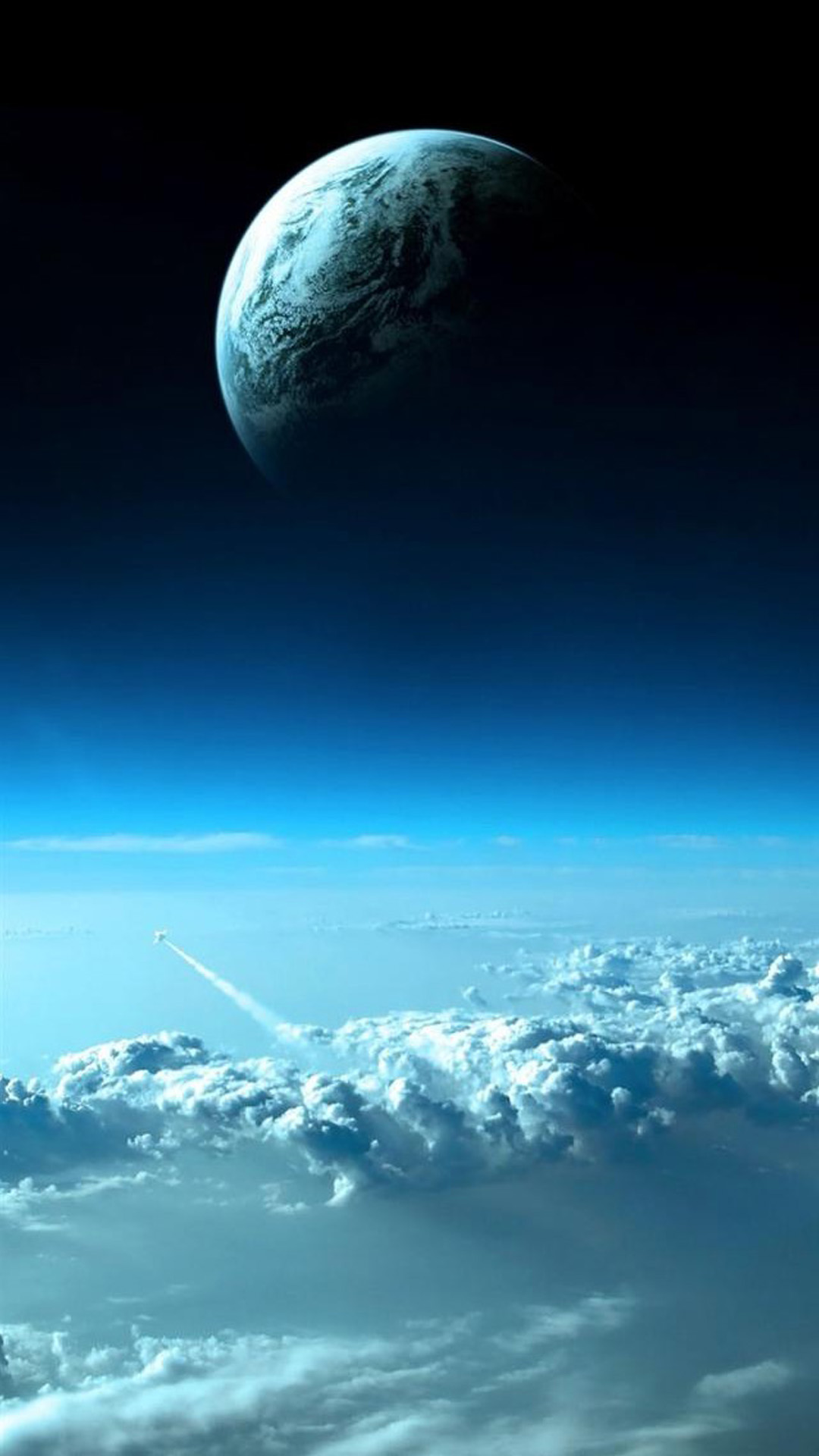 Beautiful Blue Space Iphone Images - Samsung Galaxy Wallpaper Space - HD Wallpaper 