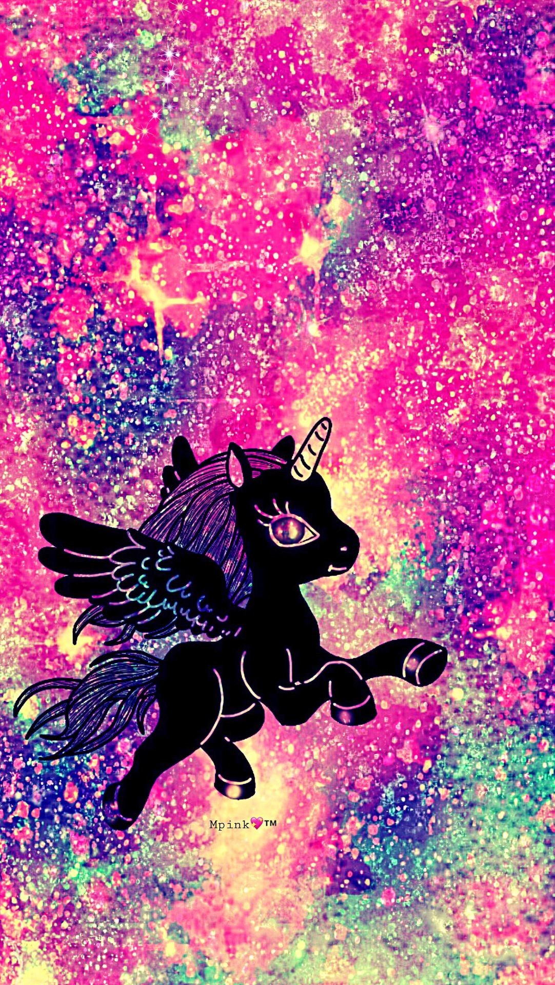 Rainbow Unicorn Galaxy Wallpaper - Cute Wallpaper Rainbow Unicorn -  1082x1920 Wallpaper 