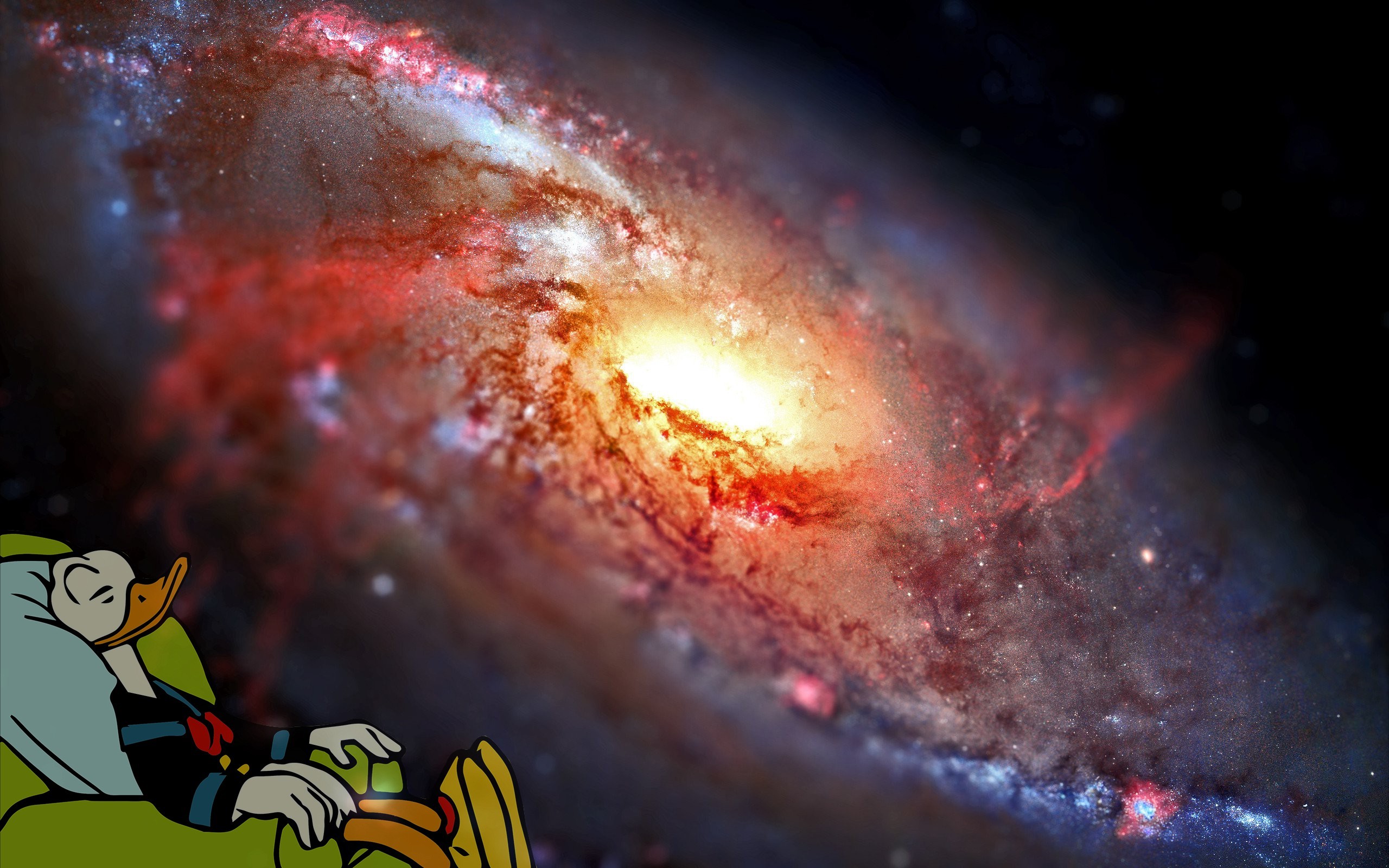 Donald Duck Galaxy - HD Wallpaper 
