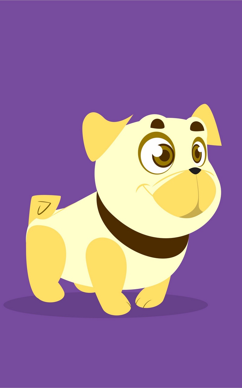 Wallpaper Dog, Art, Cute, Smile - Wallpaper - HD Wallpaper 