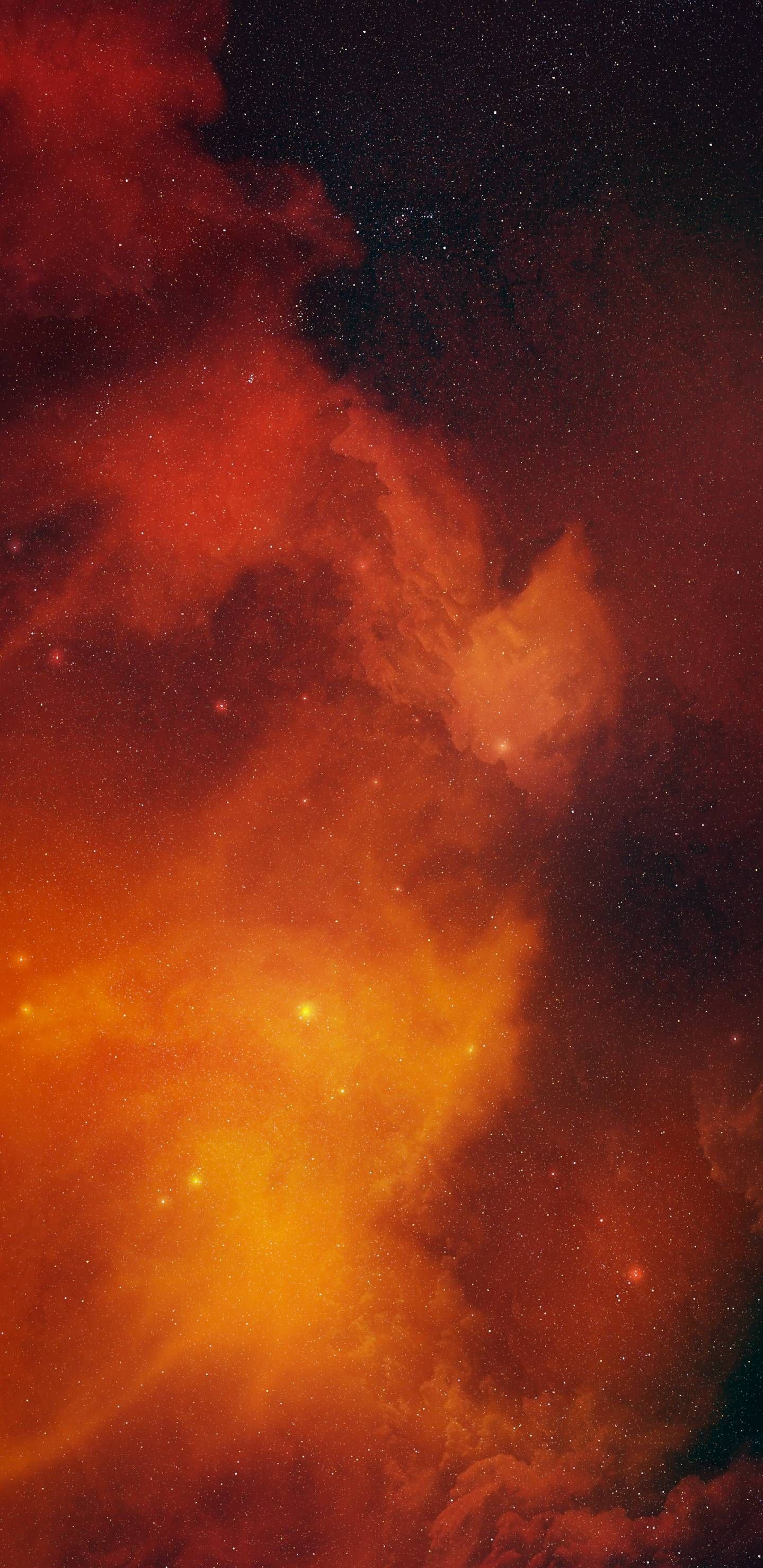Orange Galaxy Background - HD Wallpaper 