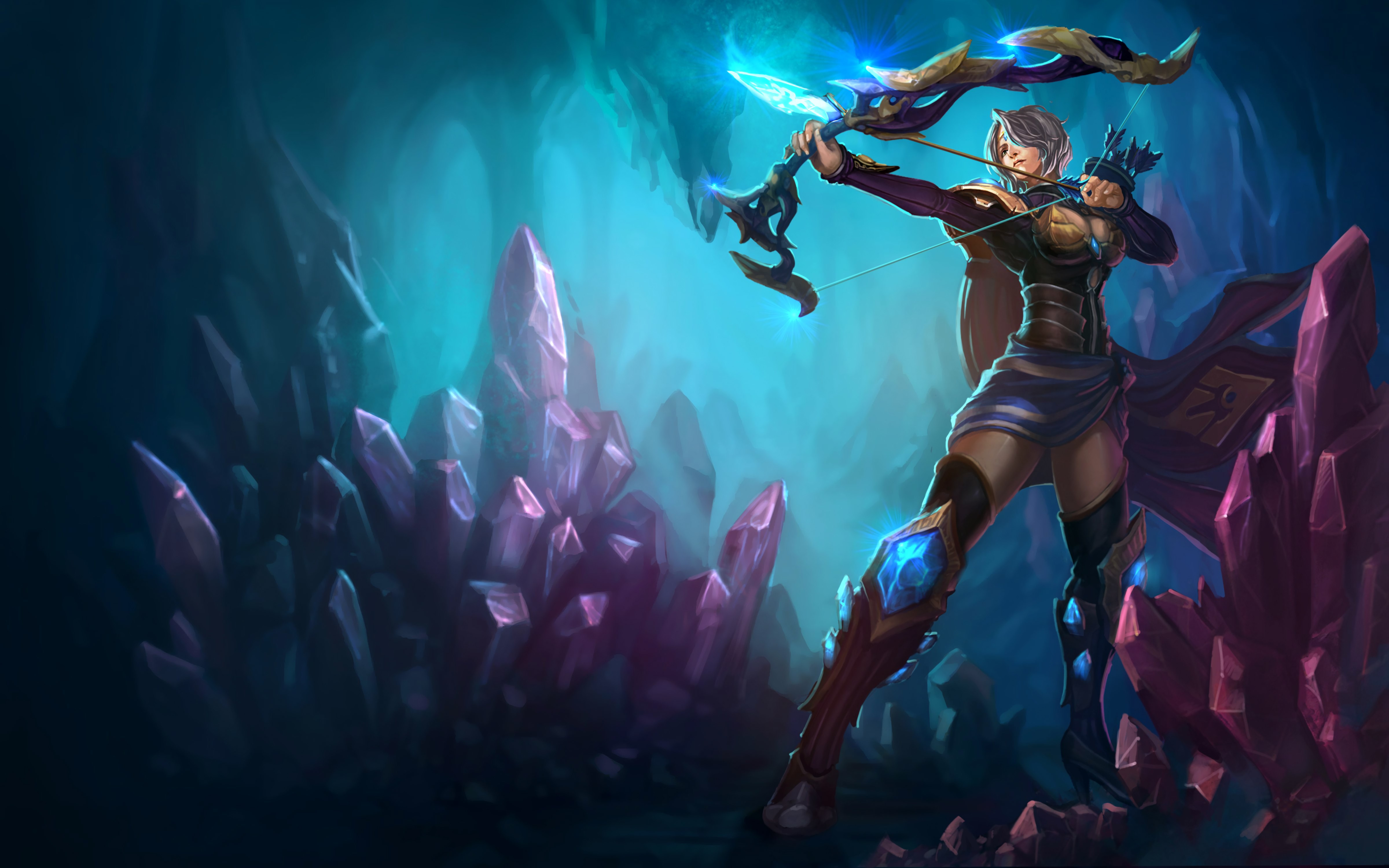 Amethyst Ashe Splash Art Hd 4k Wallpaper Background - Amethyst Ashe - HD Wallpaper 