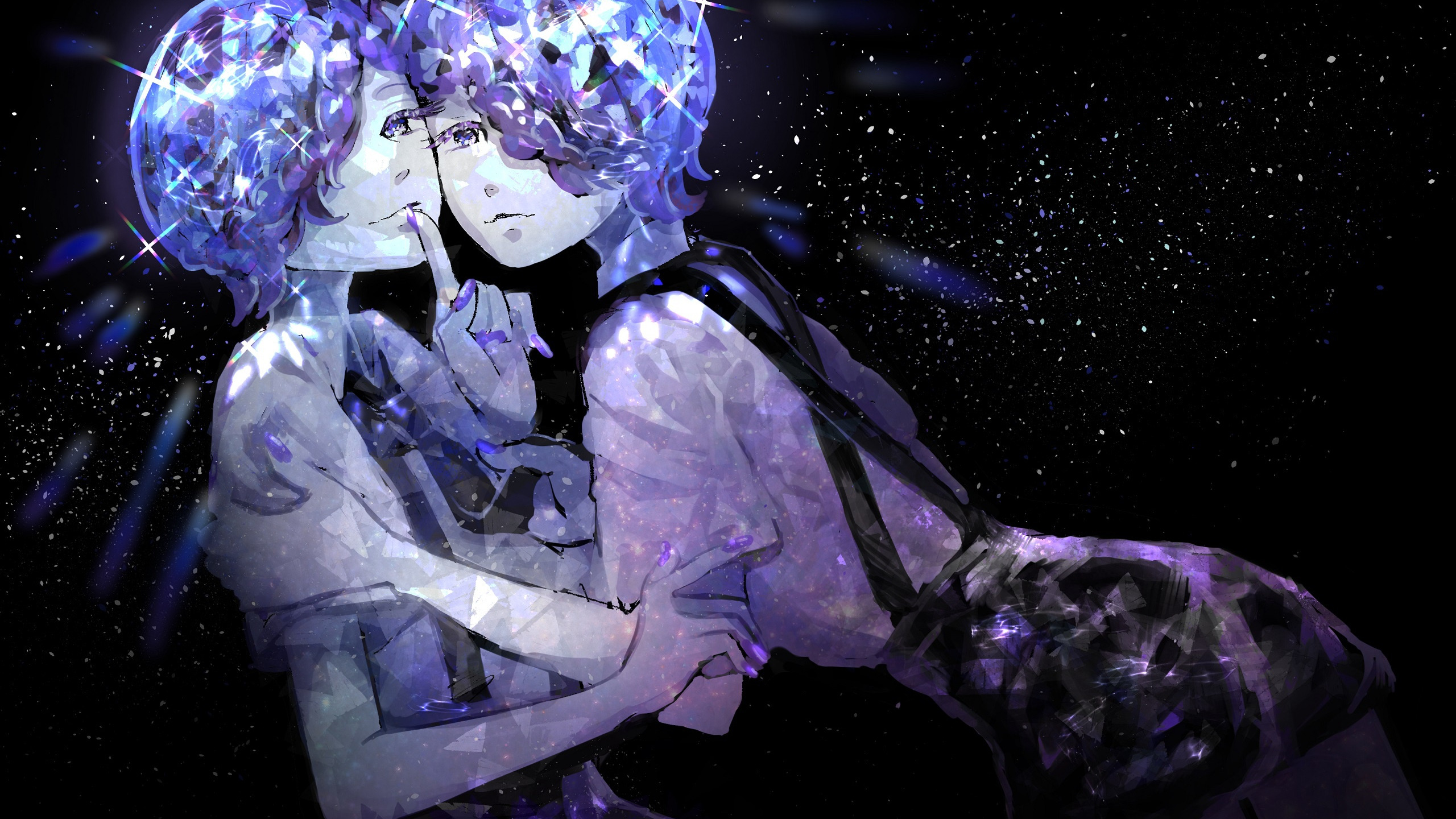 Photo Wallpaper Anime, Art, Two, Amethyst, House No - Аметист Аниме Арт - HD Wallpaper 