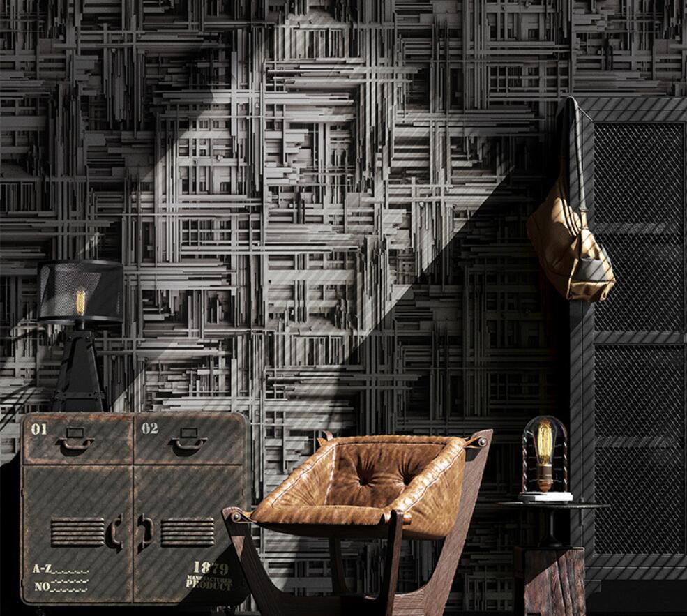 Beibehang Industrial Background Wallpaper Geometric - Industrial Design - HD Wallpaper 