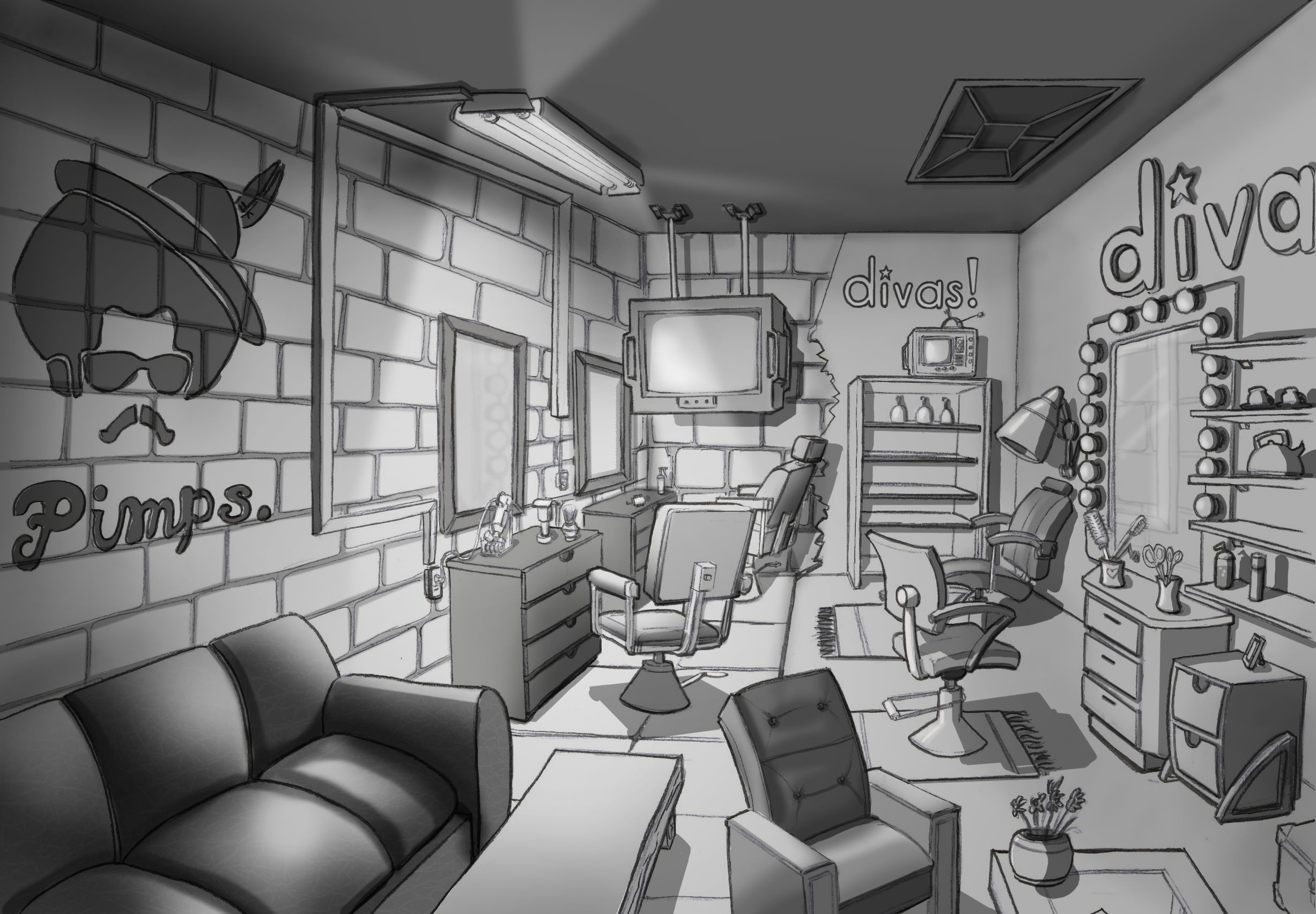 Barber Shop Design Layout Barber Shop Design Barber Barber Shop Full Hd 2454x1704 Wallpaper Teahub Io