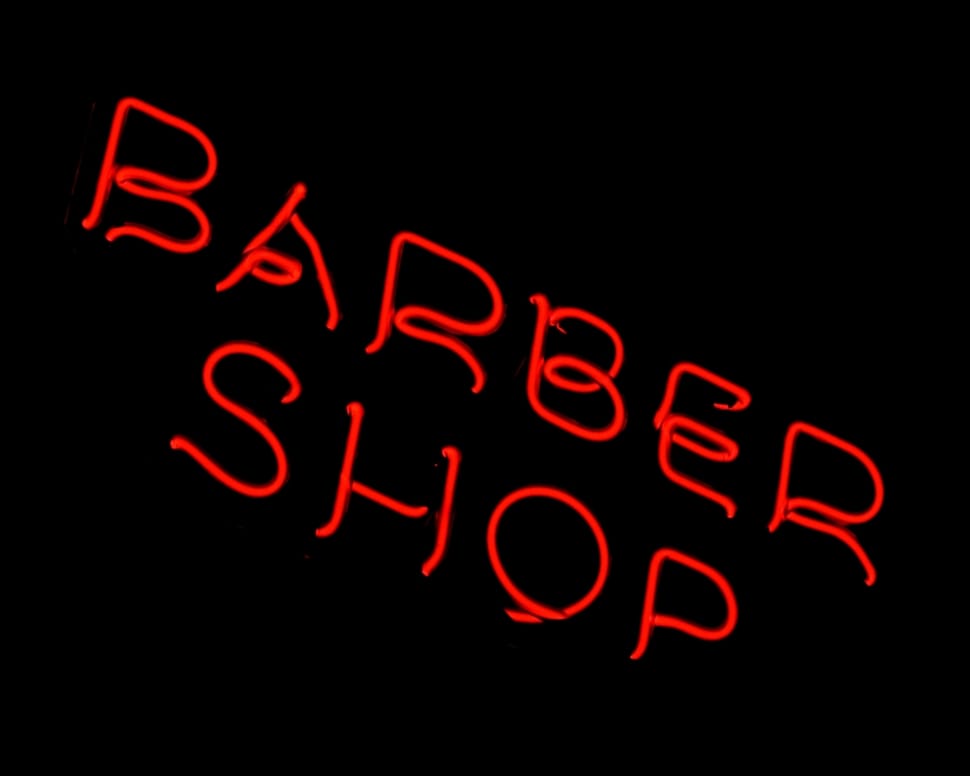 Red Barber Shop Neon Light Signage Preview - Barber Wallpaper Neon - HD Wallpaper 