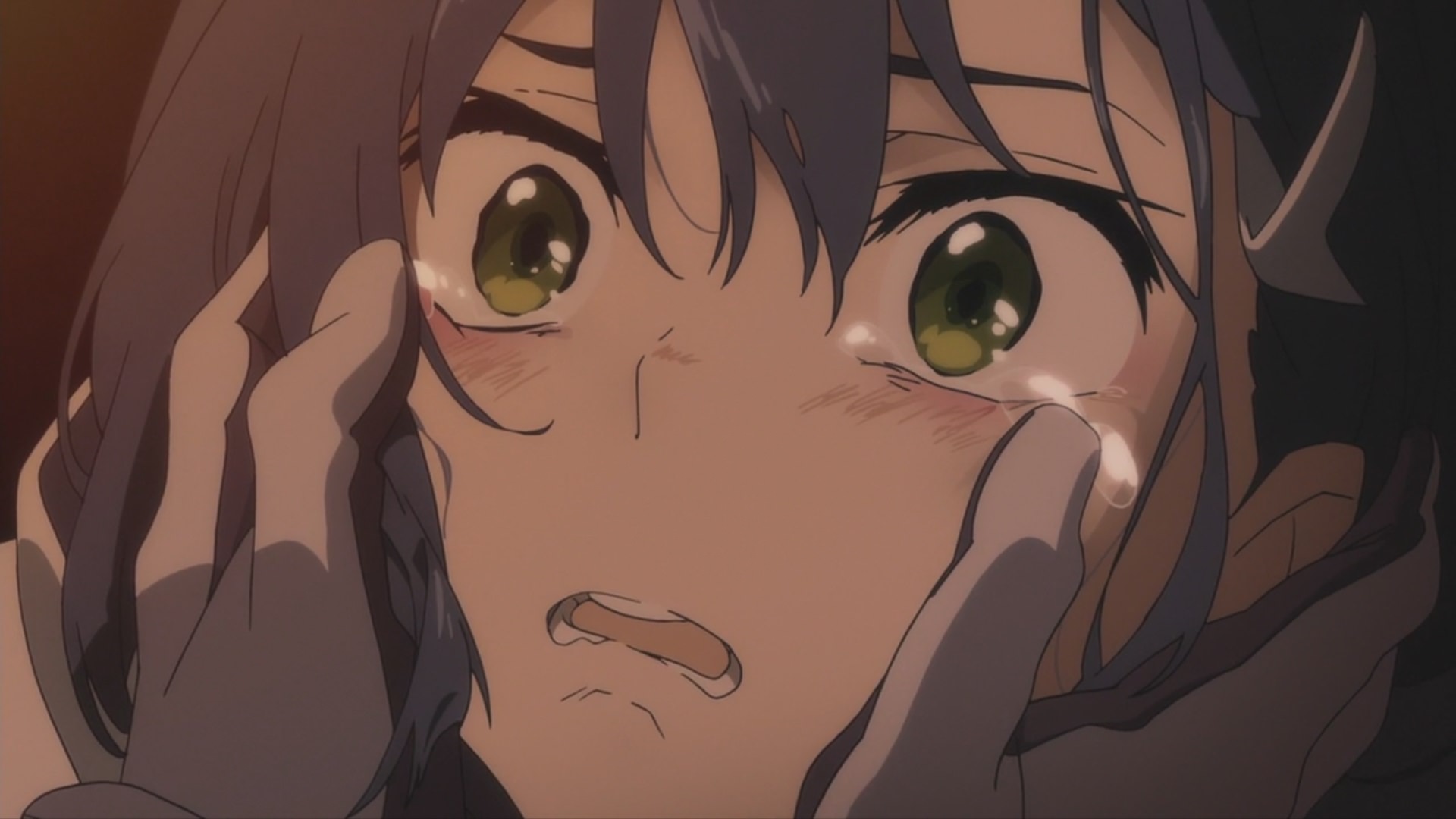Crying Sad Anime Girl - HD Wallpaper 