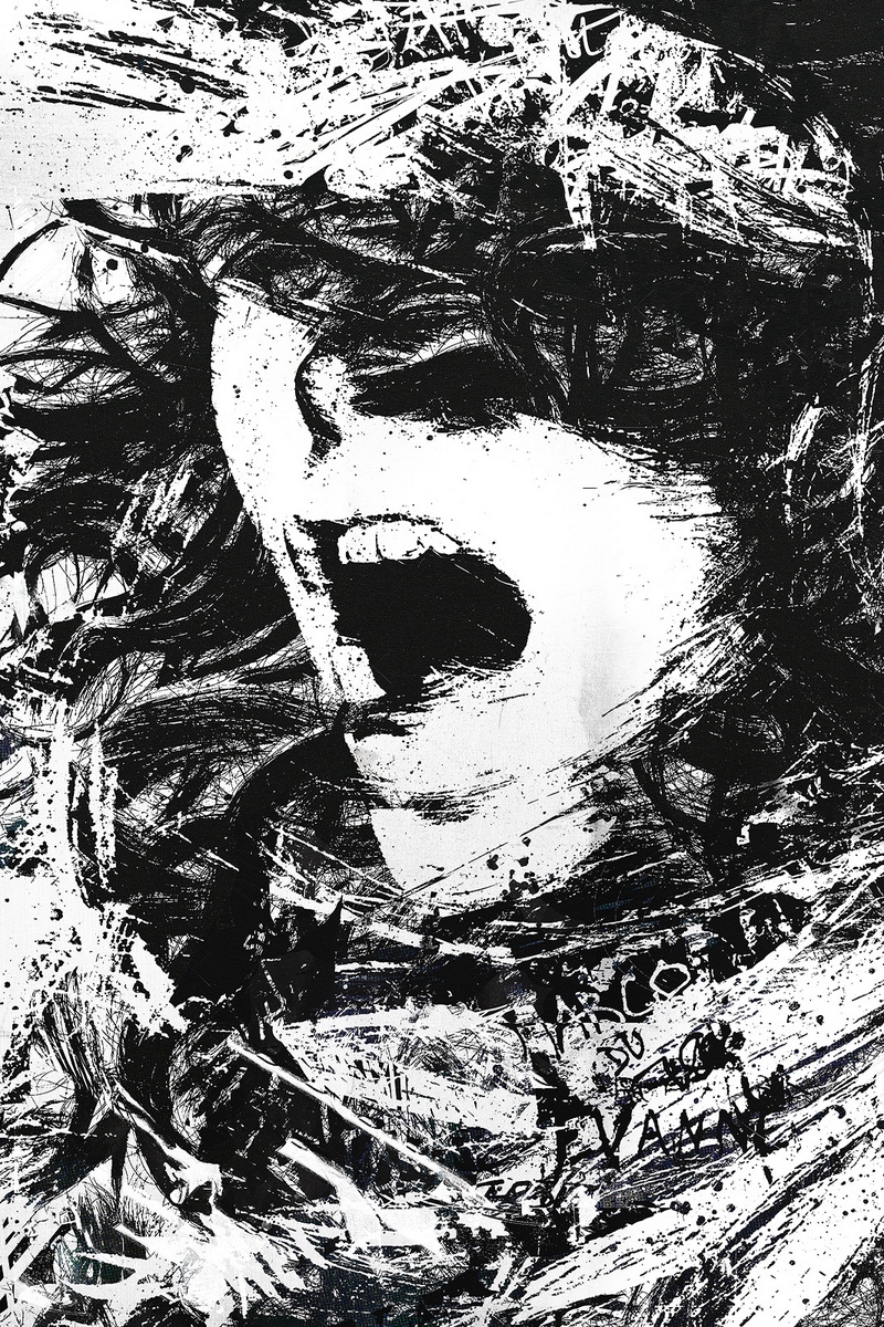 Wallpaper Girl, Face, White, Black, Cry, Emotion - Black And White Drawing - HD Wallpaper 