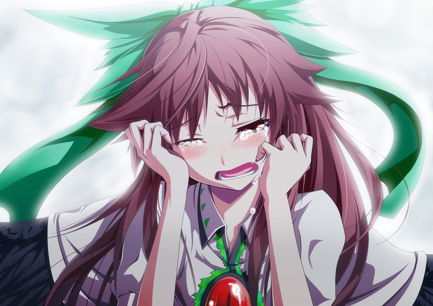 Anime Character Crying - HD Wallpaper 