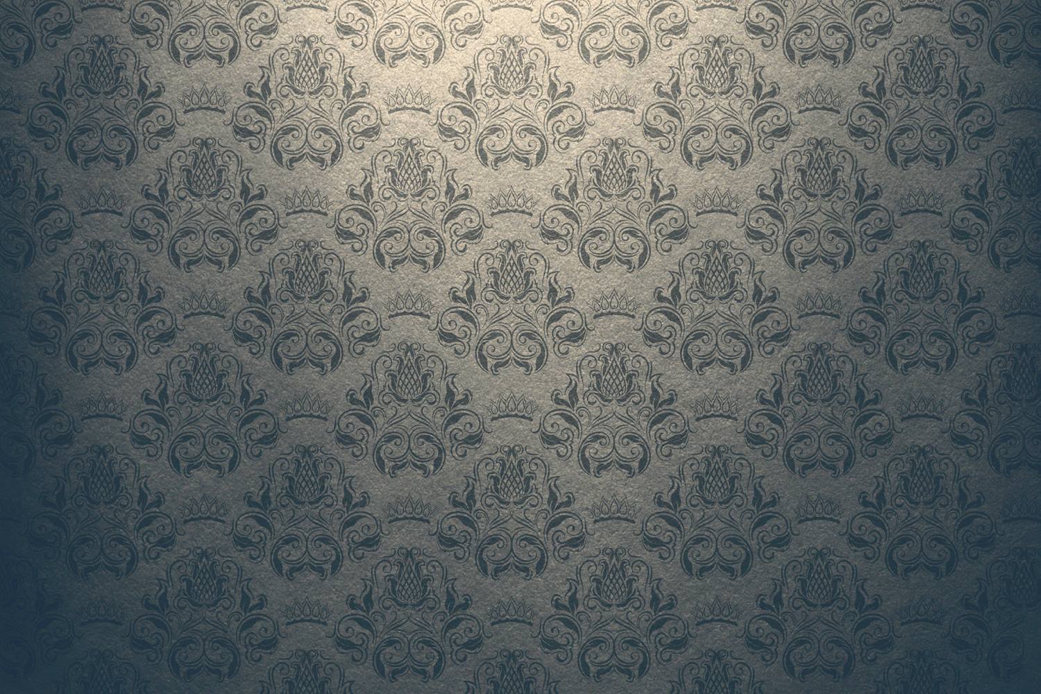 Dark Vintage Damask Background - Wallpaper - HD Wallpaper 