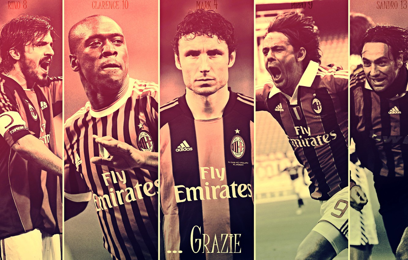 Photo Wallpaper Wallpaper, Sport, Football, Legends, - Ac Milan Legends - HD Wallpaper 