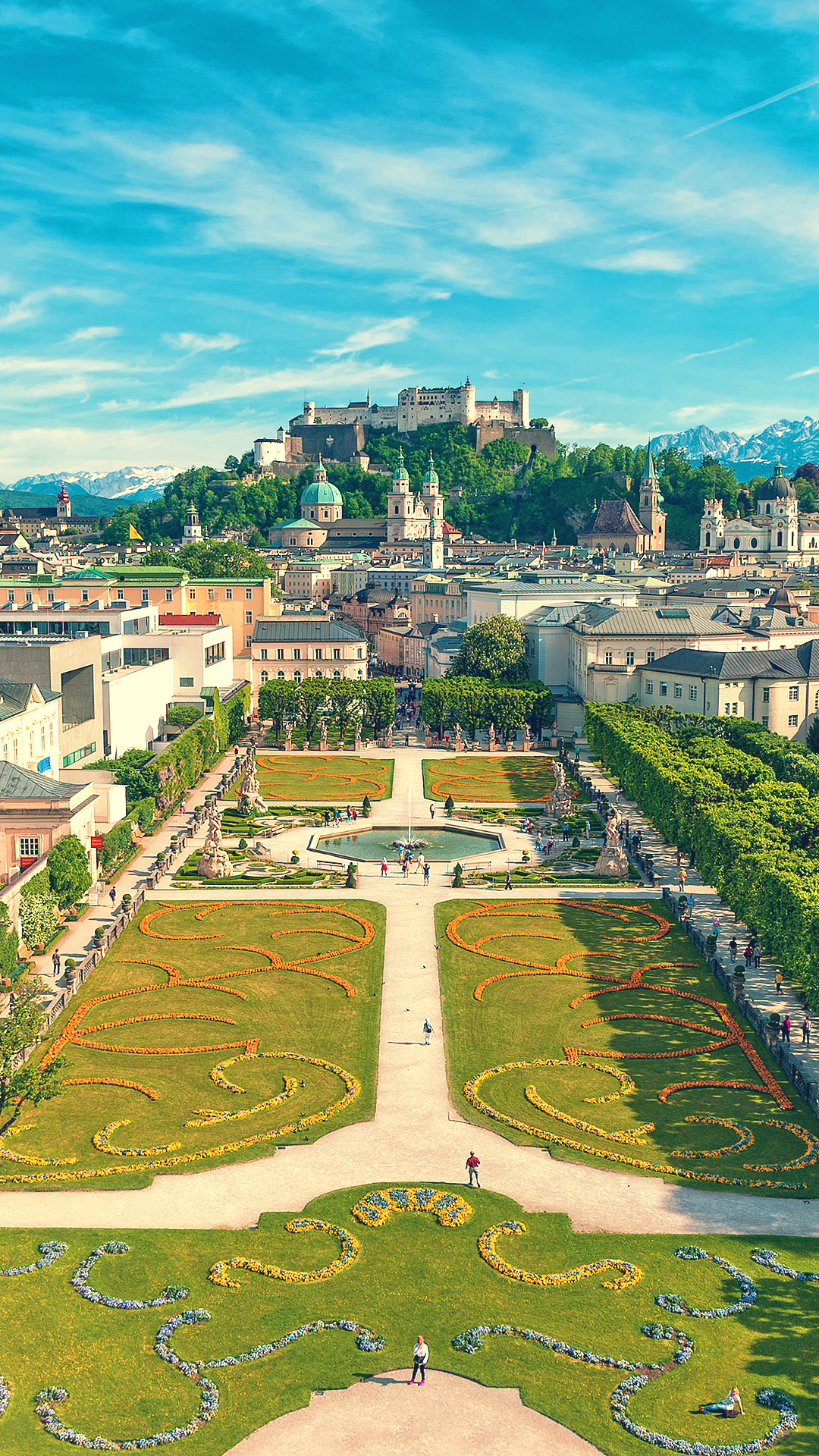 Austria Mirabell Palace Wallpaper - Iphone Austria - HD Wallpaper 